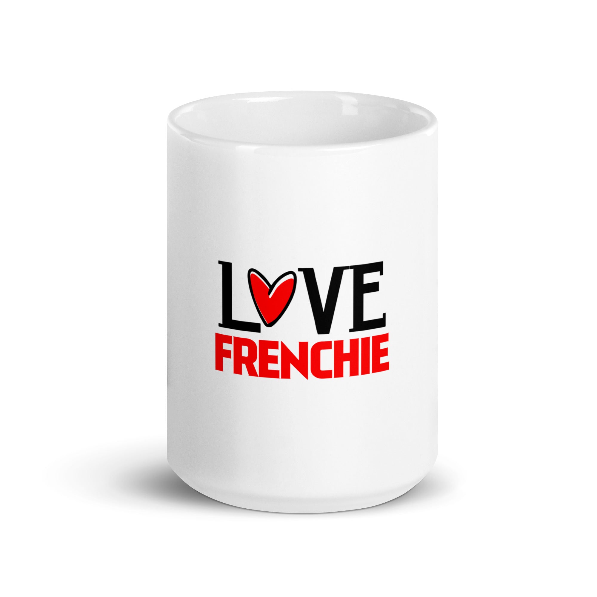 LOVE FRENCHIE - White glossy mug