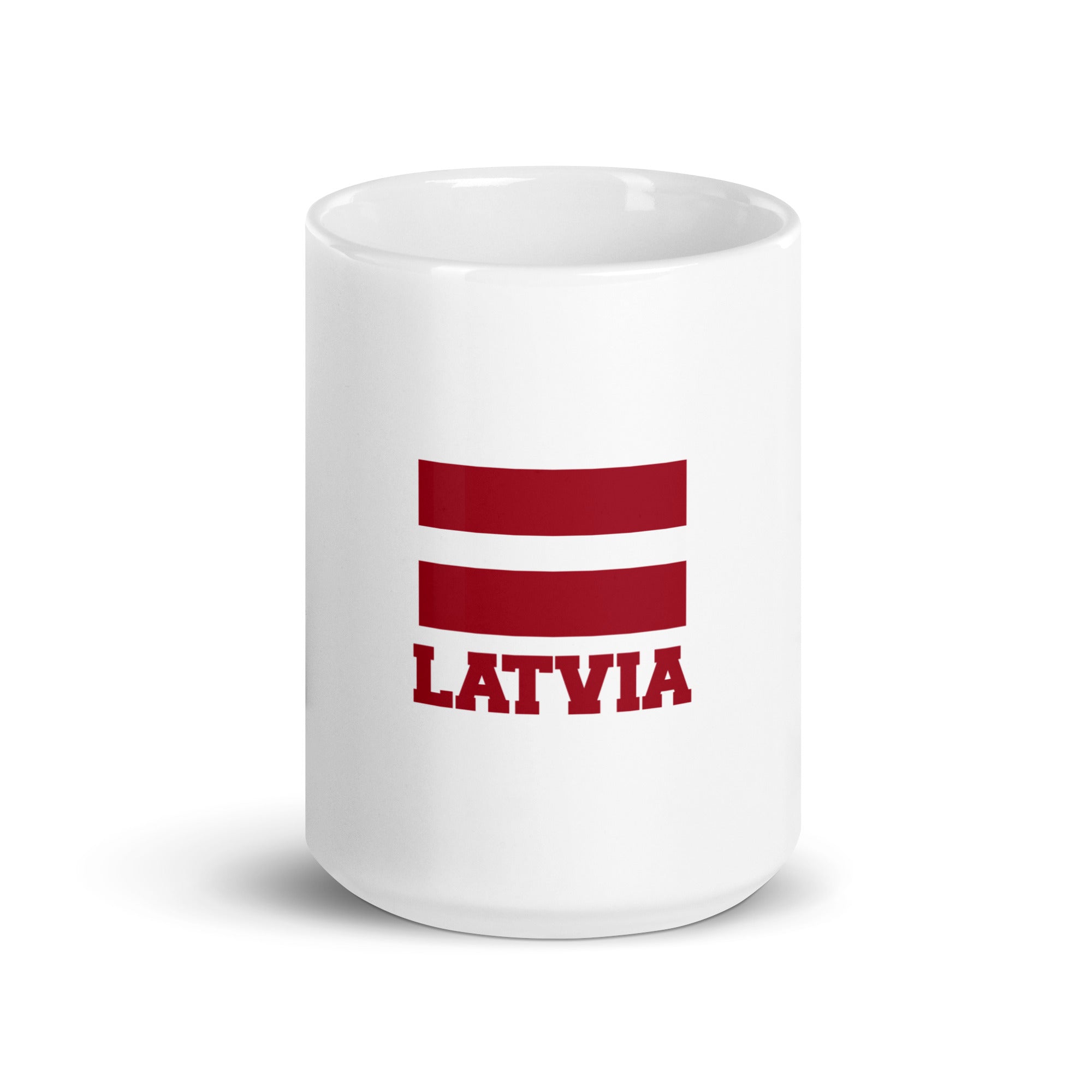 LATVIA - White glossy mug