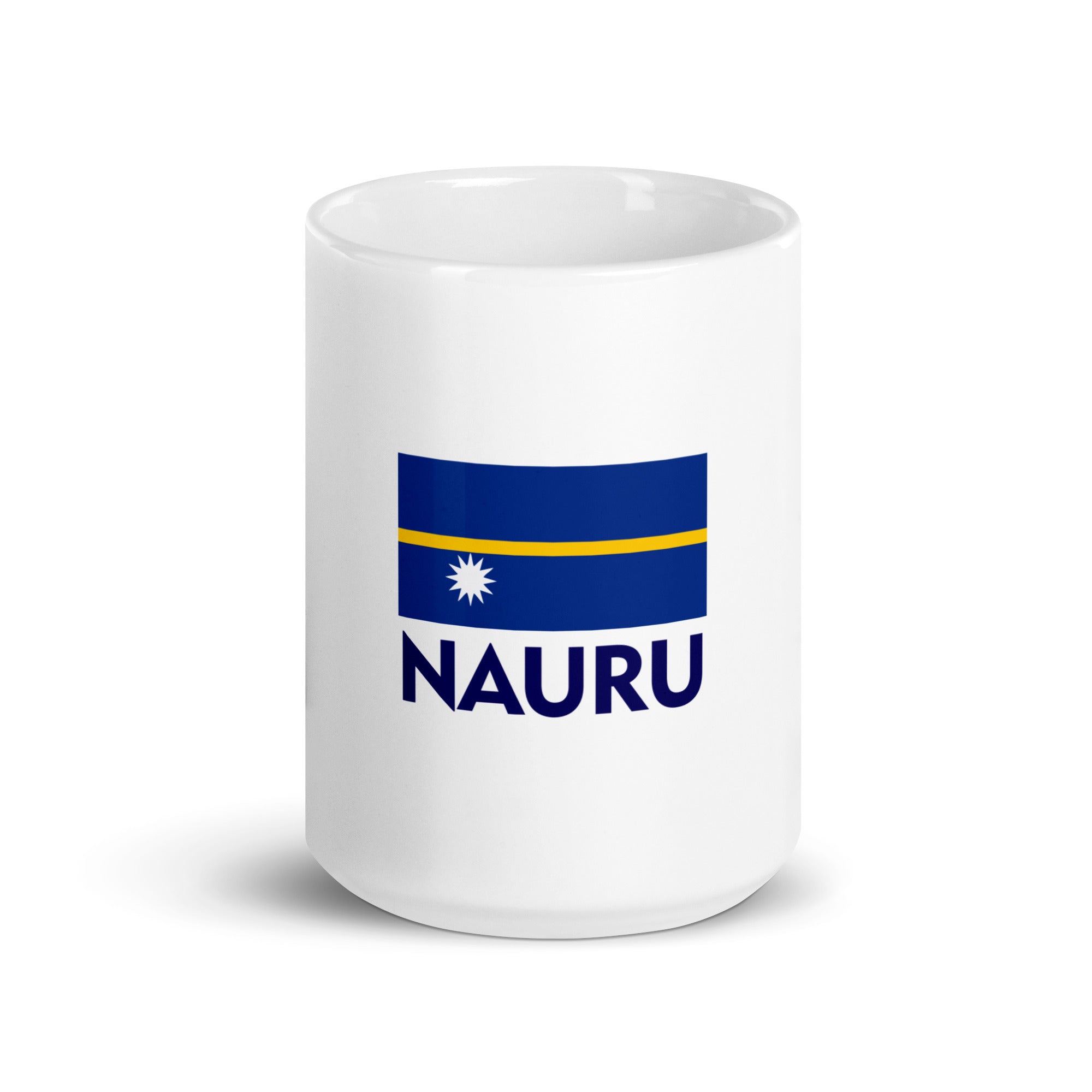 NAURU - White glossy mug