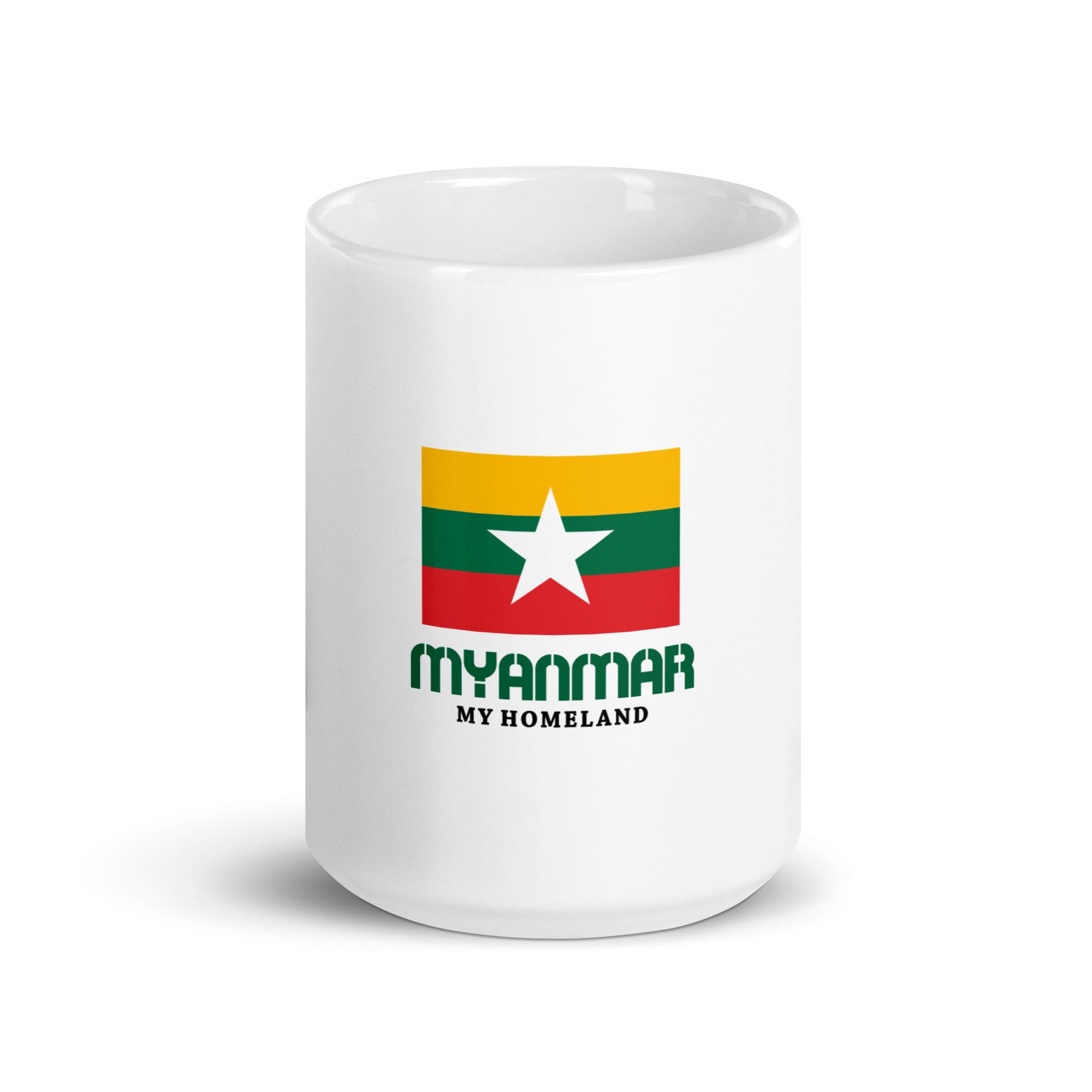 MYANMAR - White glossy mug