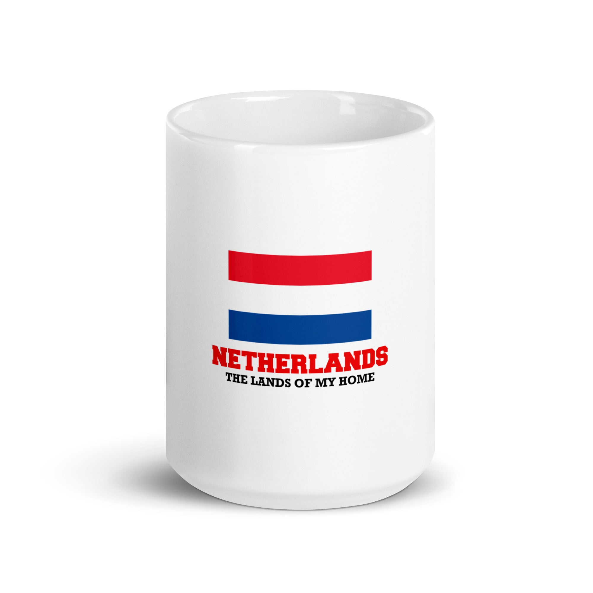 NETHERLANDS - White glossy mug