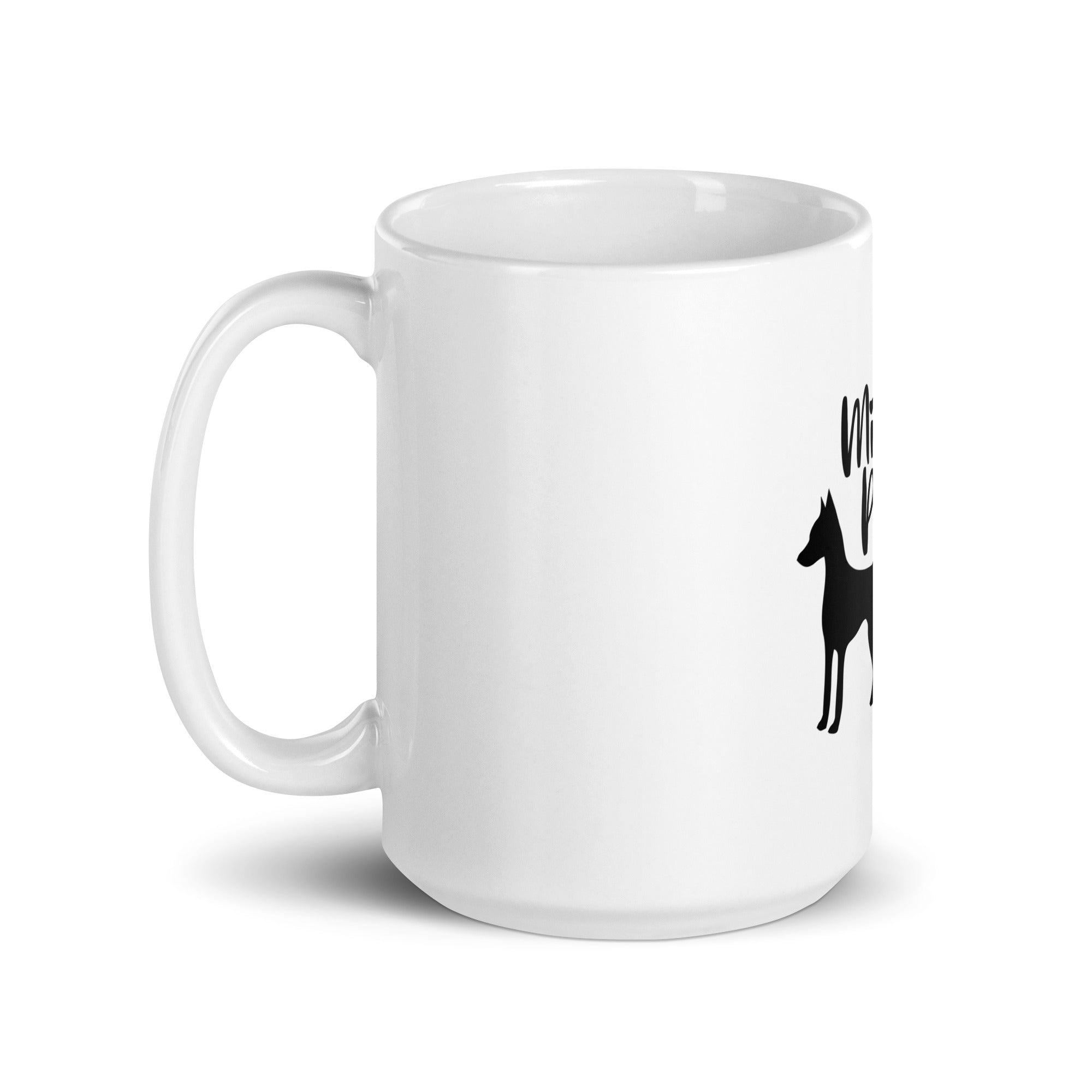 MINIATURE PINSCHER - White glossy mug