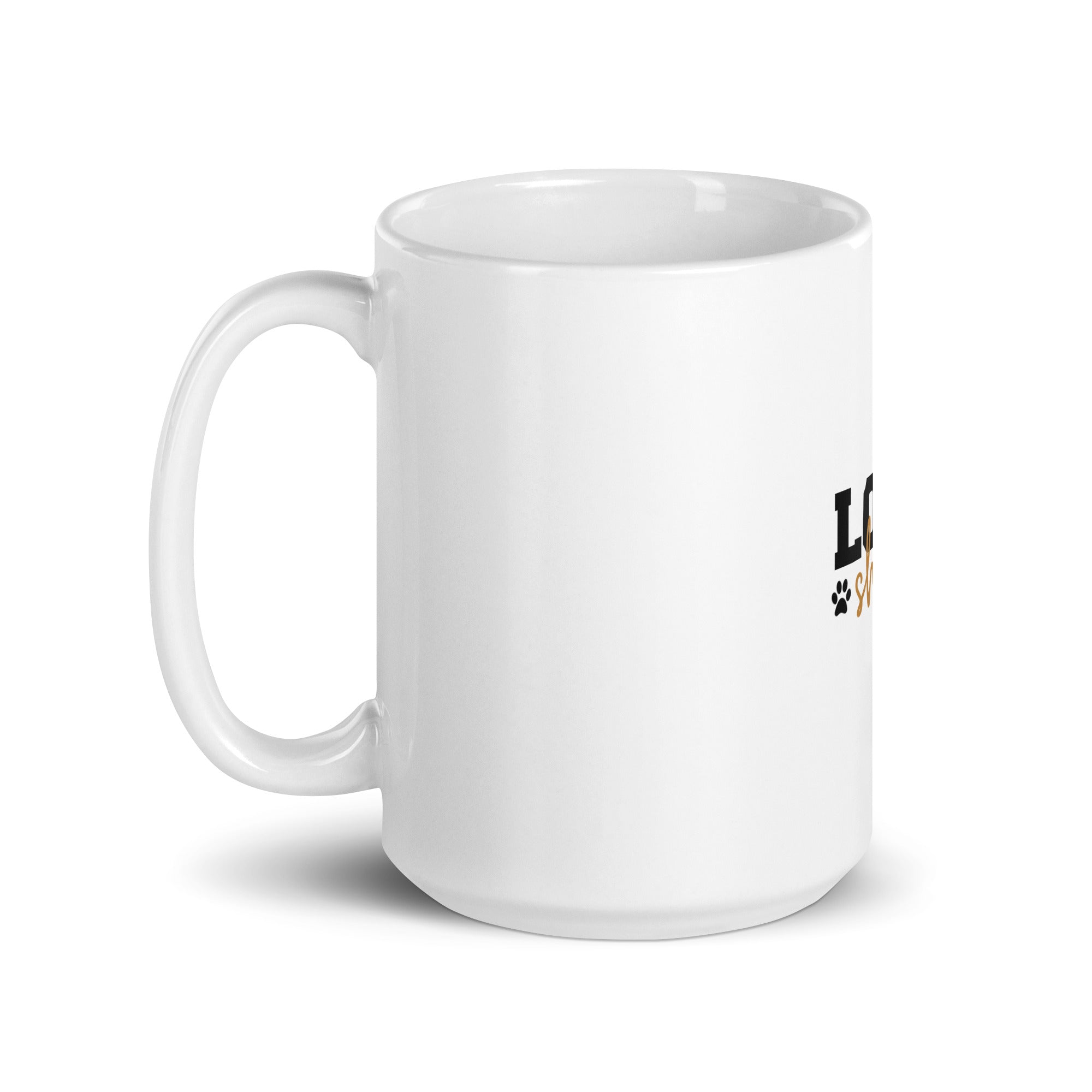 LOVE SHIBA - White glossy mug