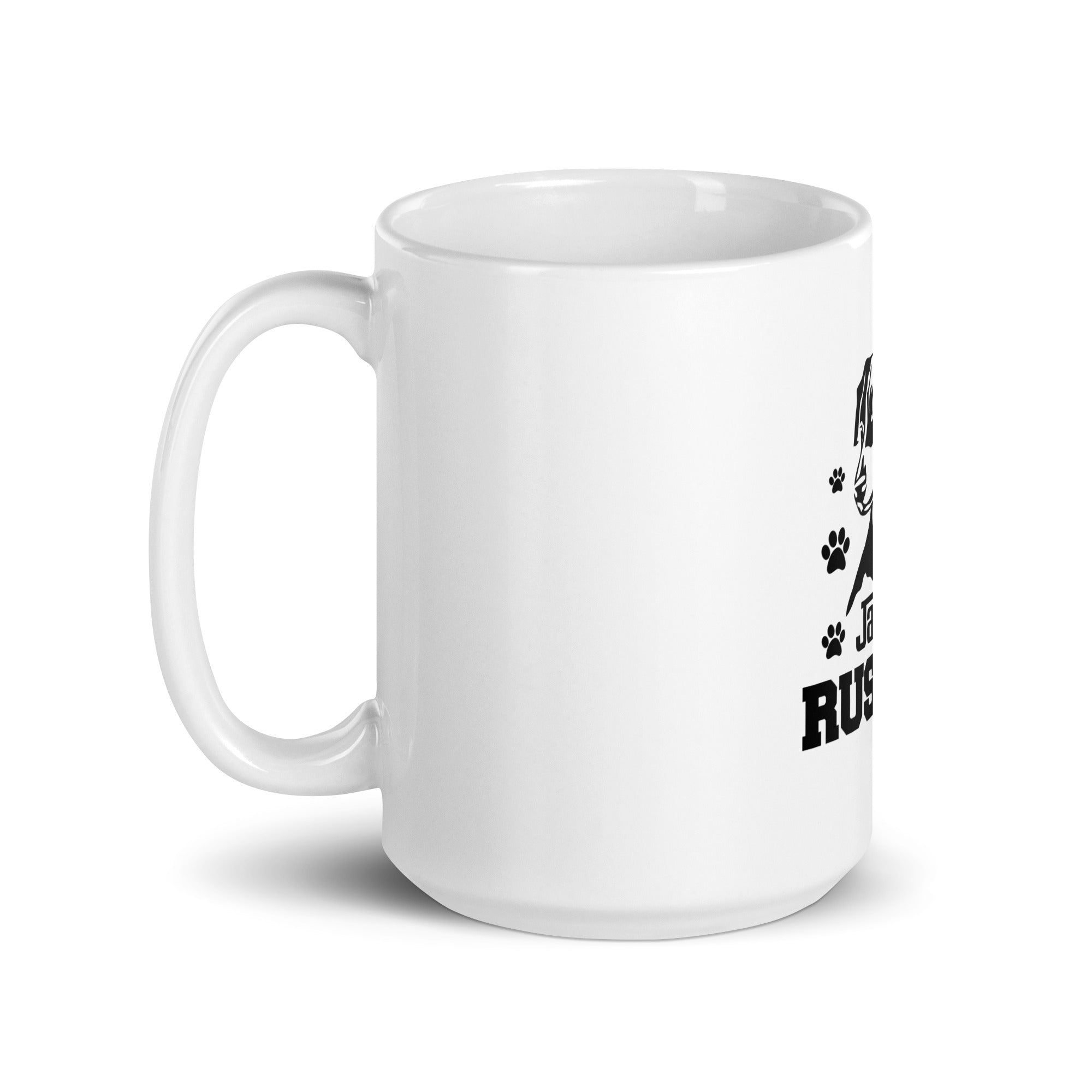 JACK RUSSELL - White glossy mug