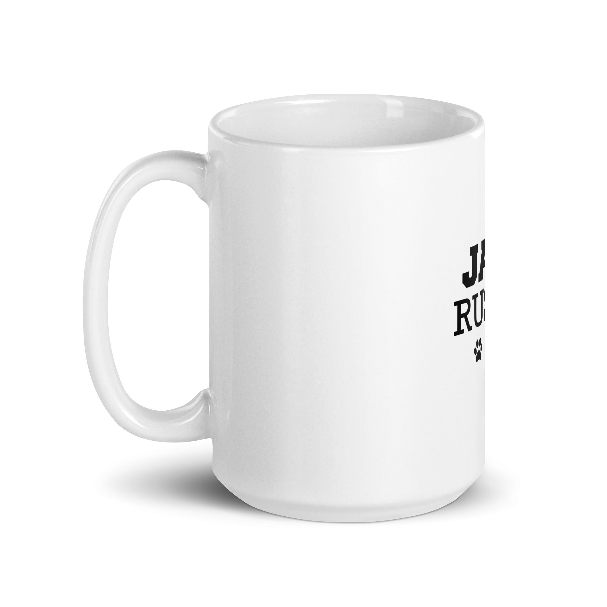 JACK RUSSEL - White glossy mug