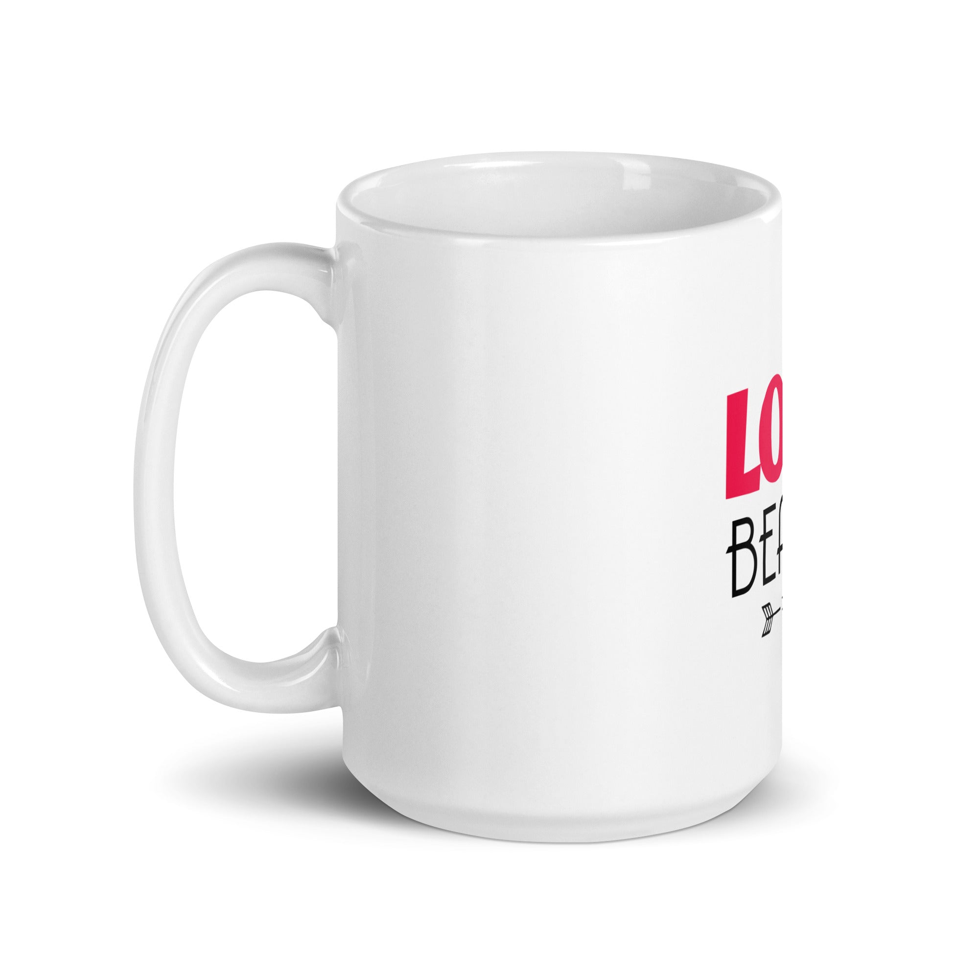 LOVE BEAGLE - White glossy mug