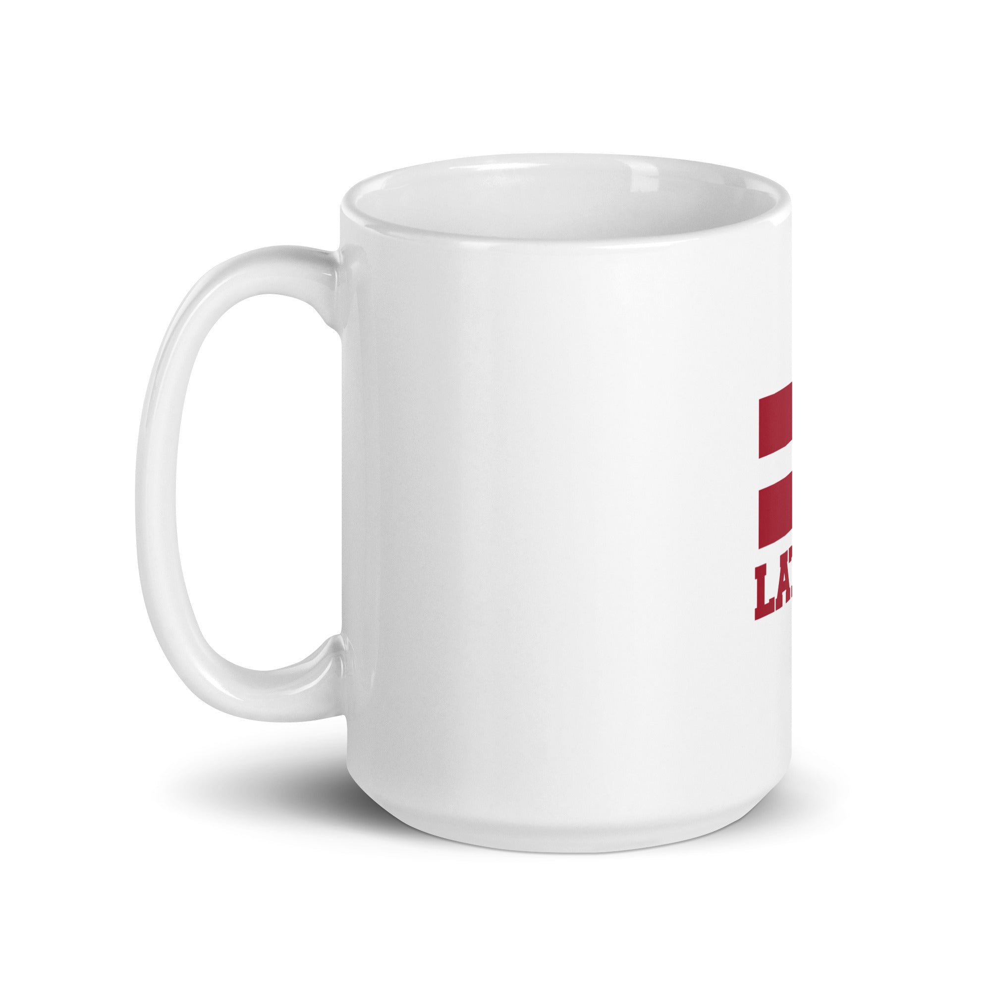 LATVIA - White glossy mug