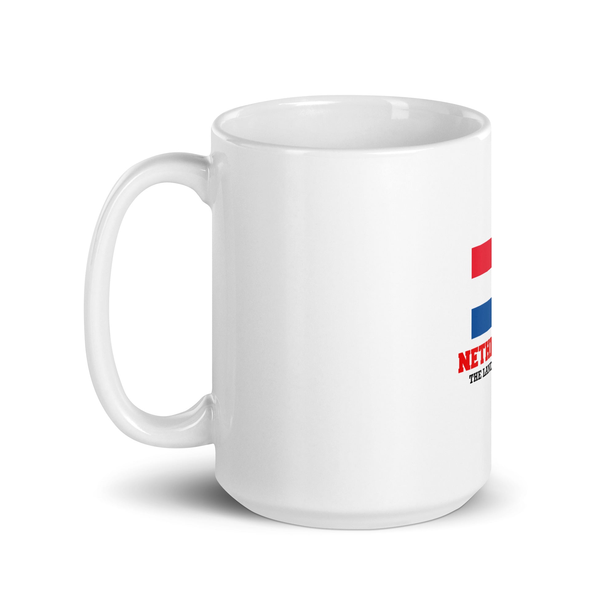 NETHERLANDS - White glossy mug