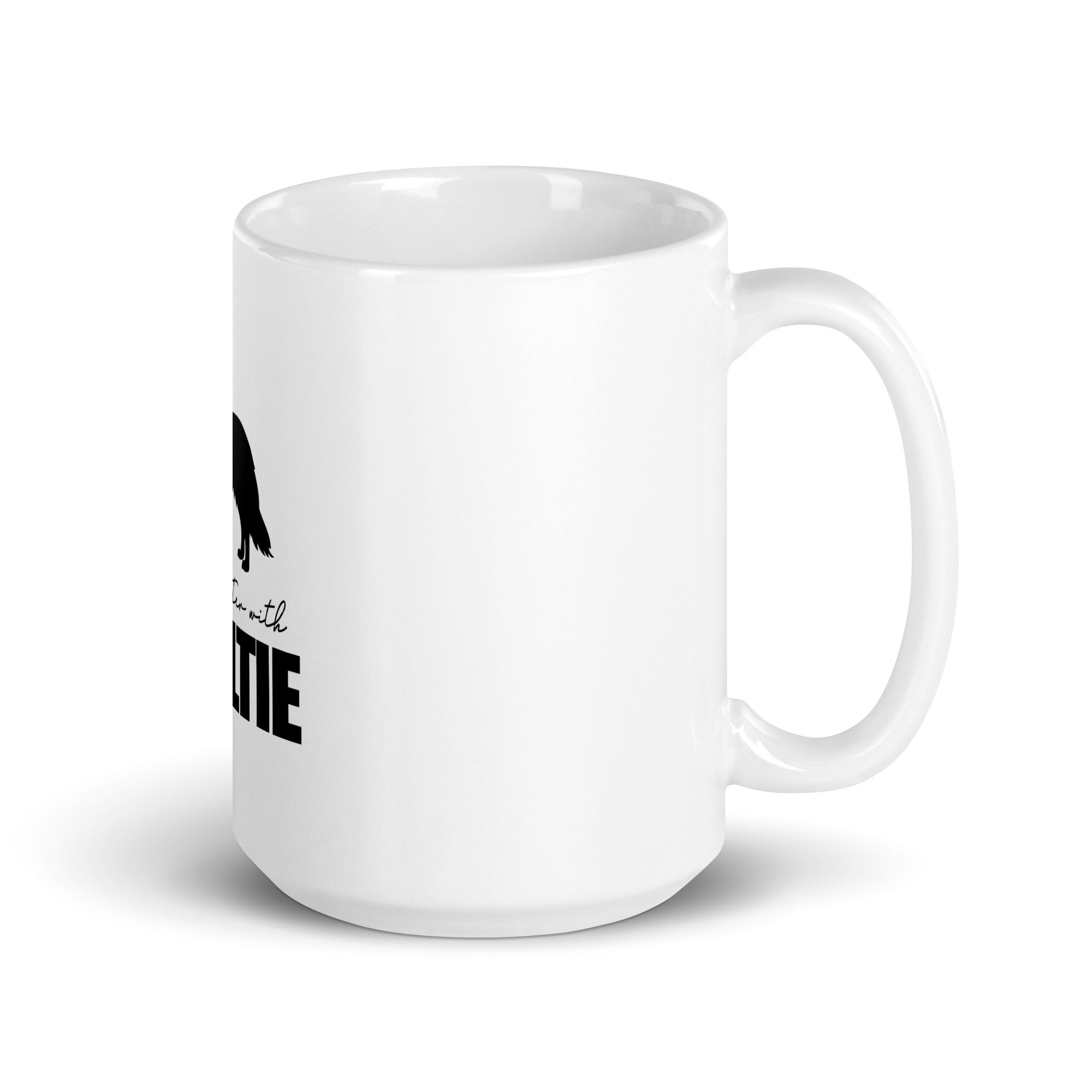 LIFE IS BETTER WITH SHELTIE - White glossy mug