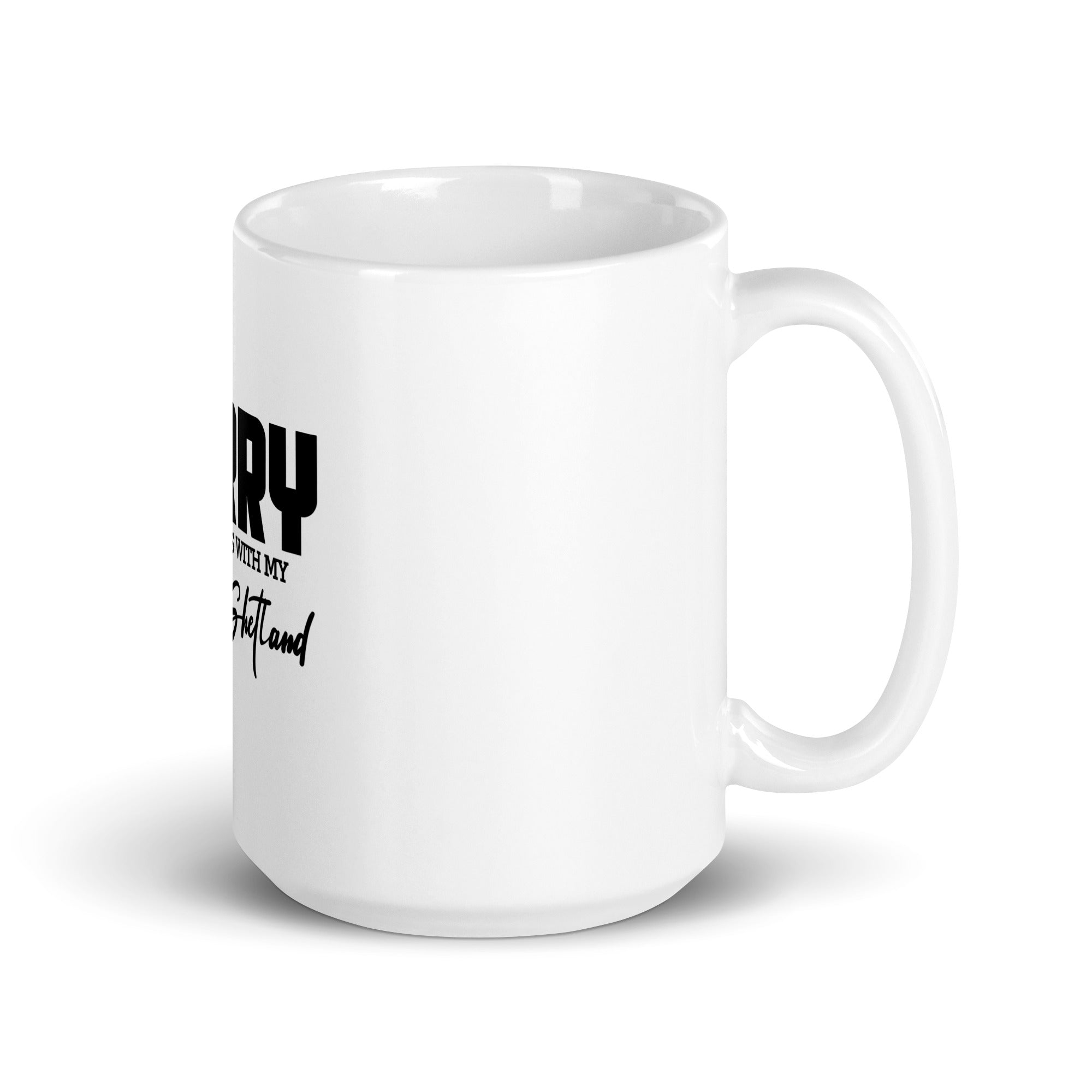 MINIATURE SHETLAND - White glossy mug