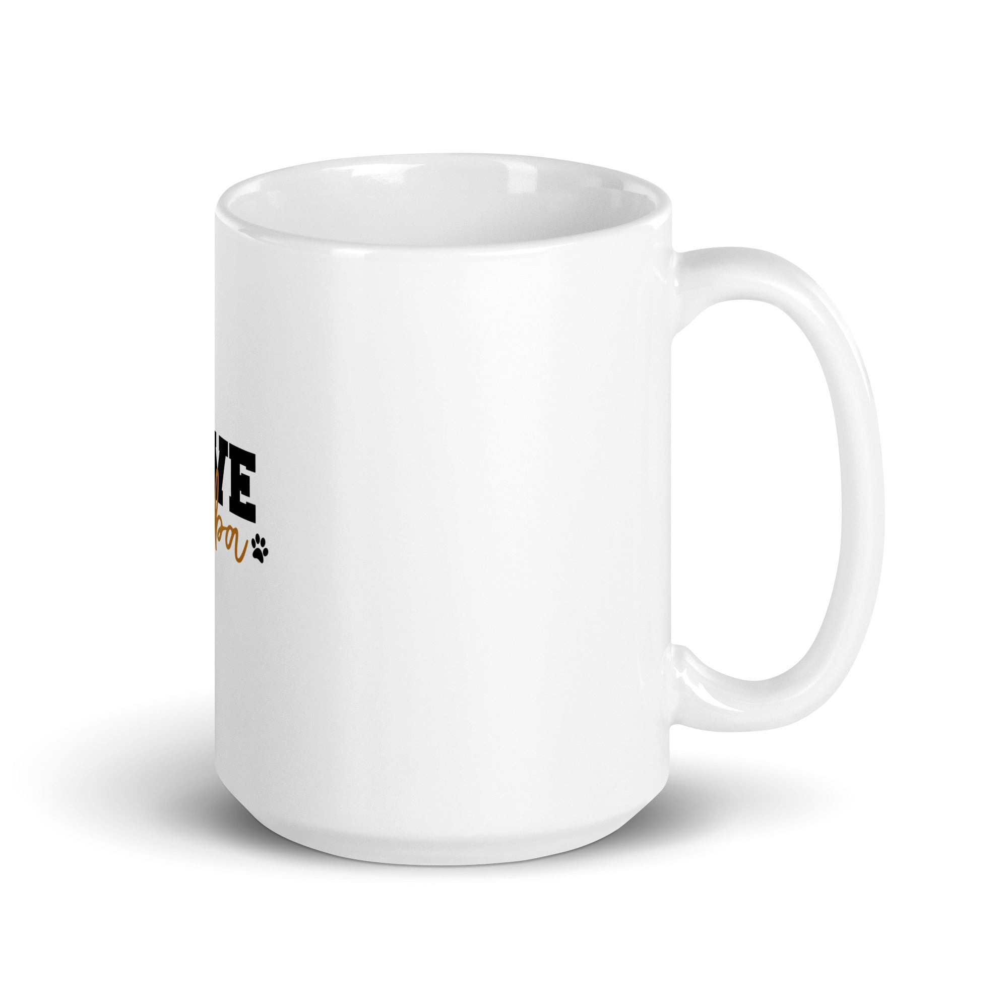LOVE SHIBA - White glossy mug
