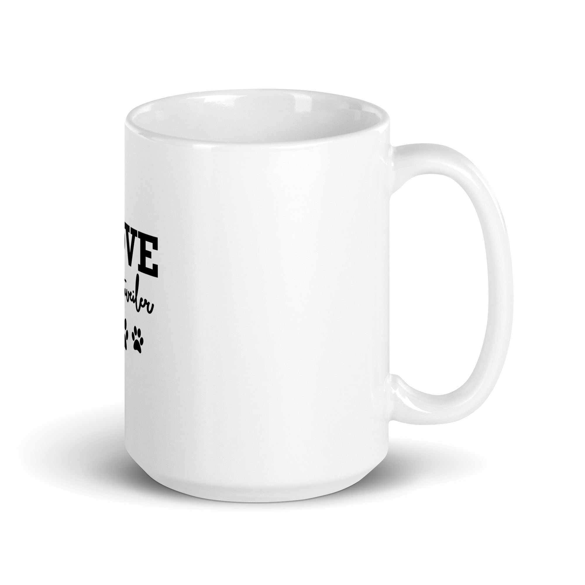 LOVE ROTTWEILER - White glossy mug