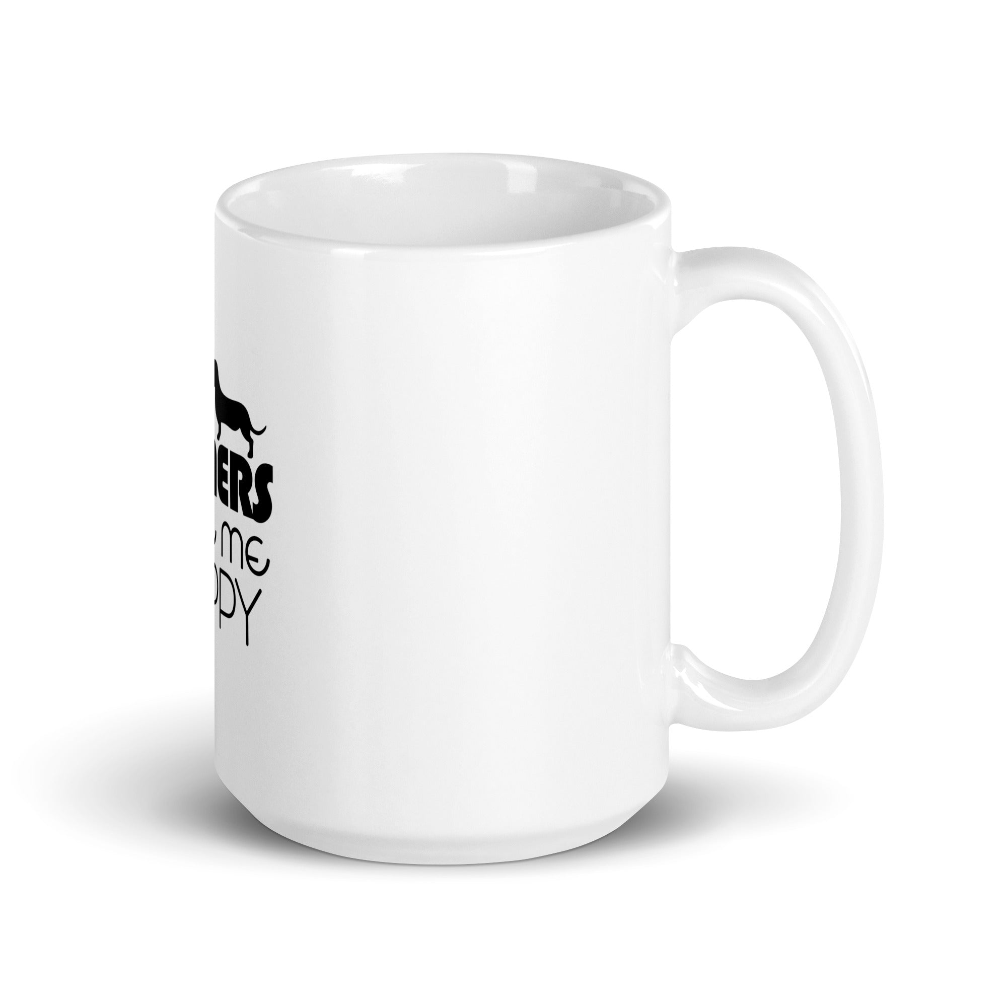 WIENERS MAKE ME HAPPY - White glossy mug