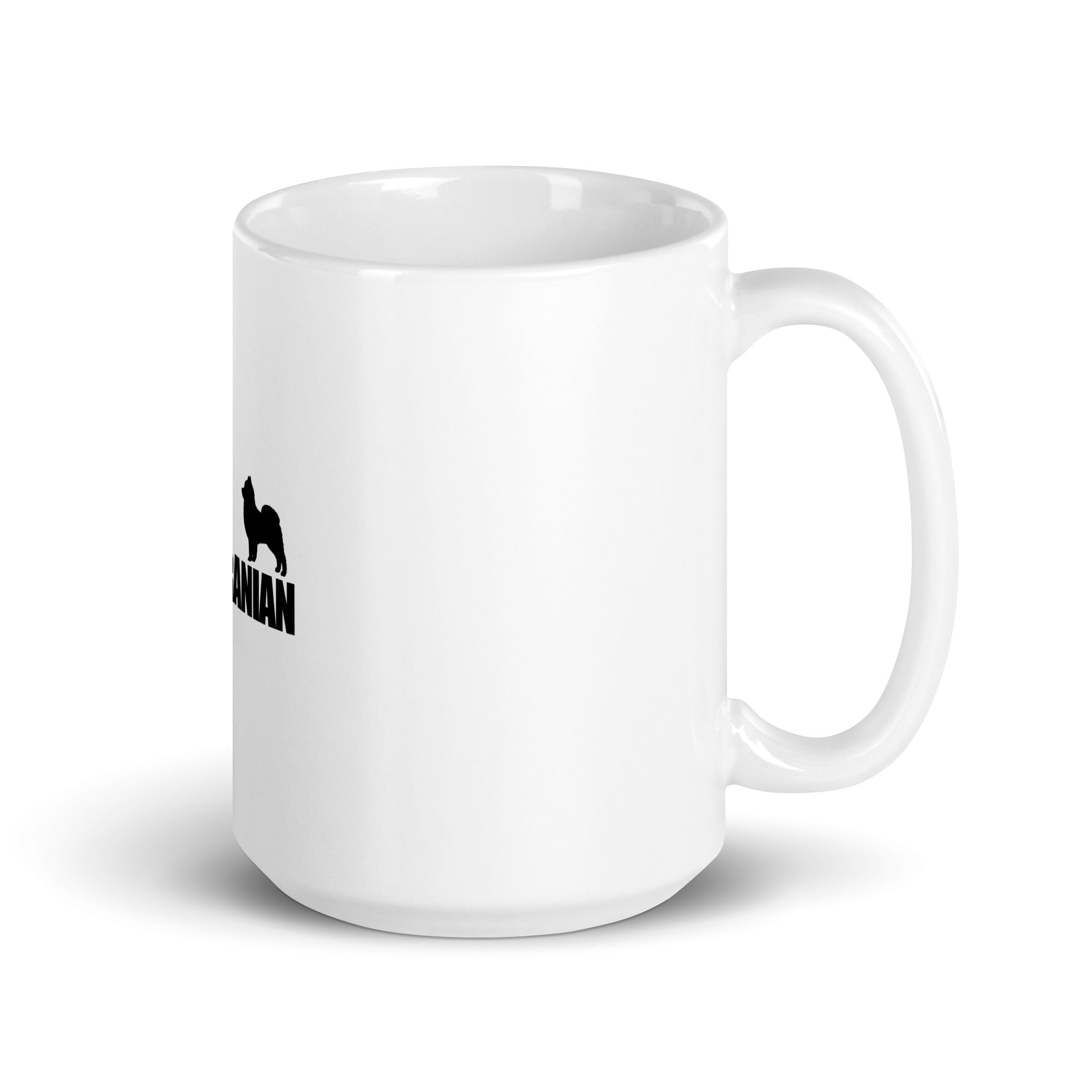 POMERANIAN - White glossy mug