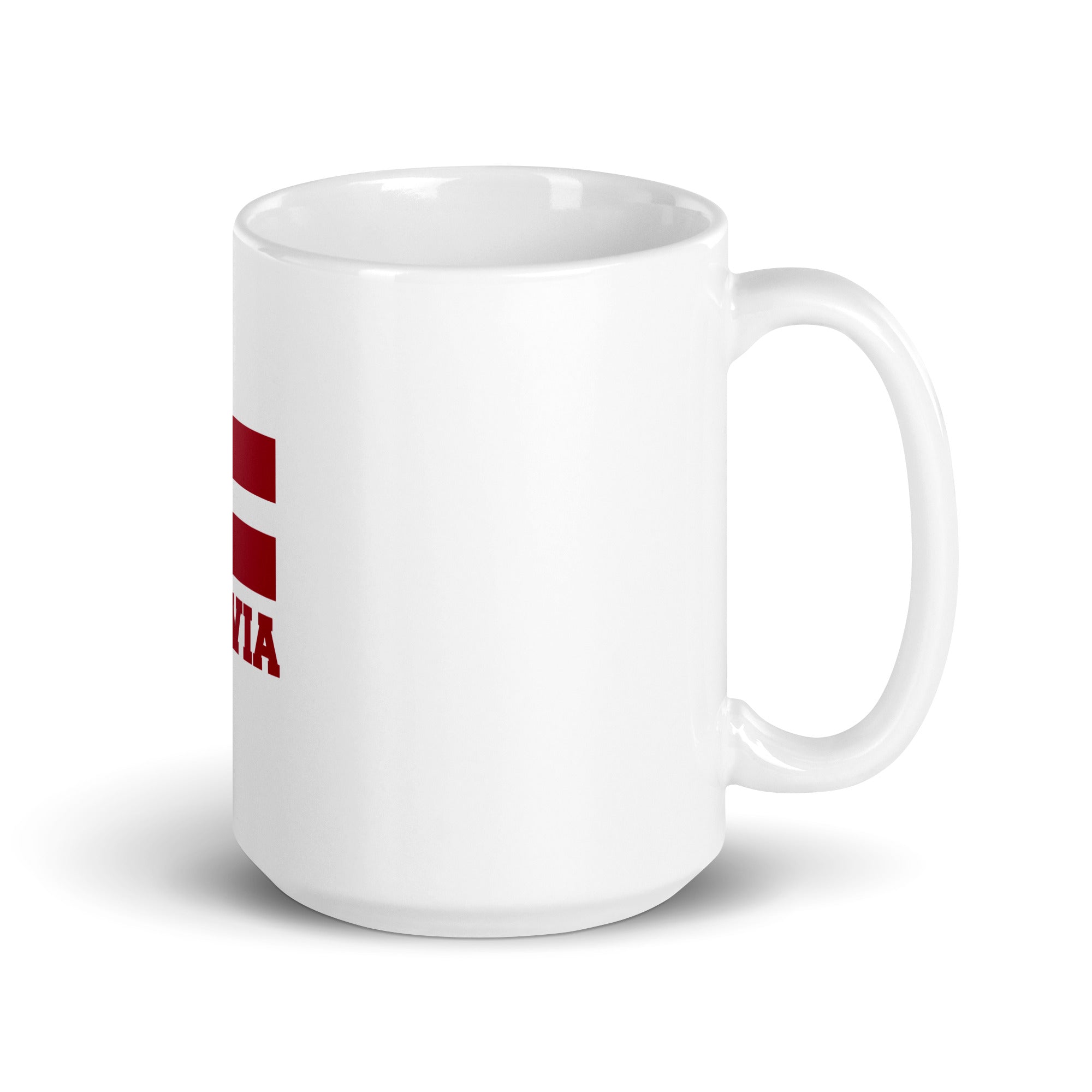 LATVIA - White glossy mug