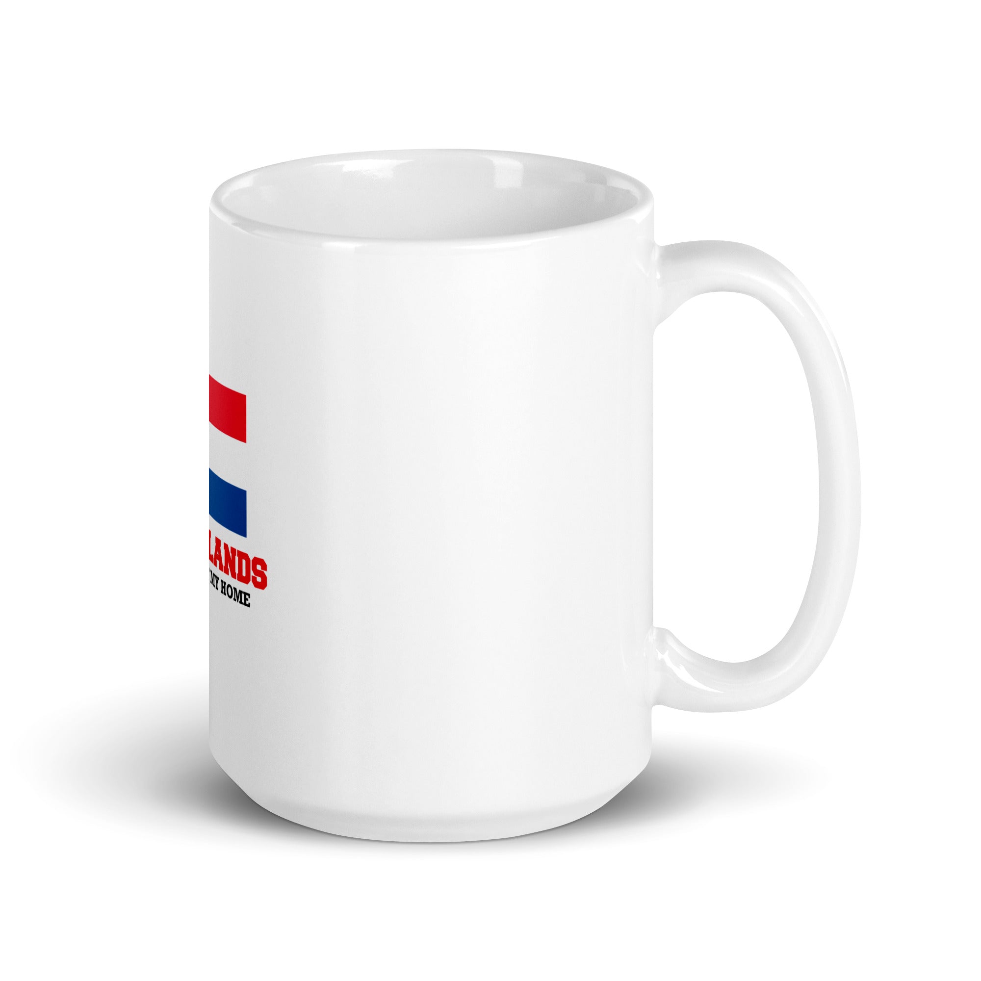 NETHERLANDS - White glossy mug