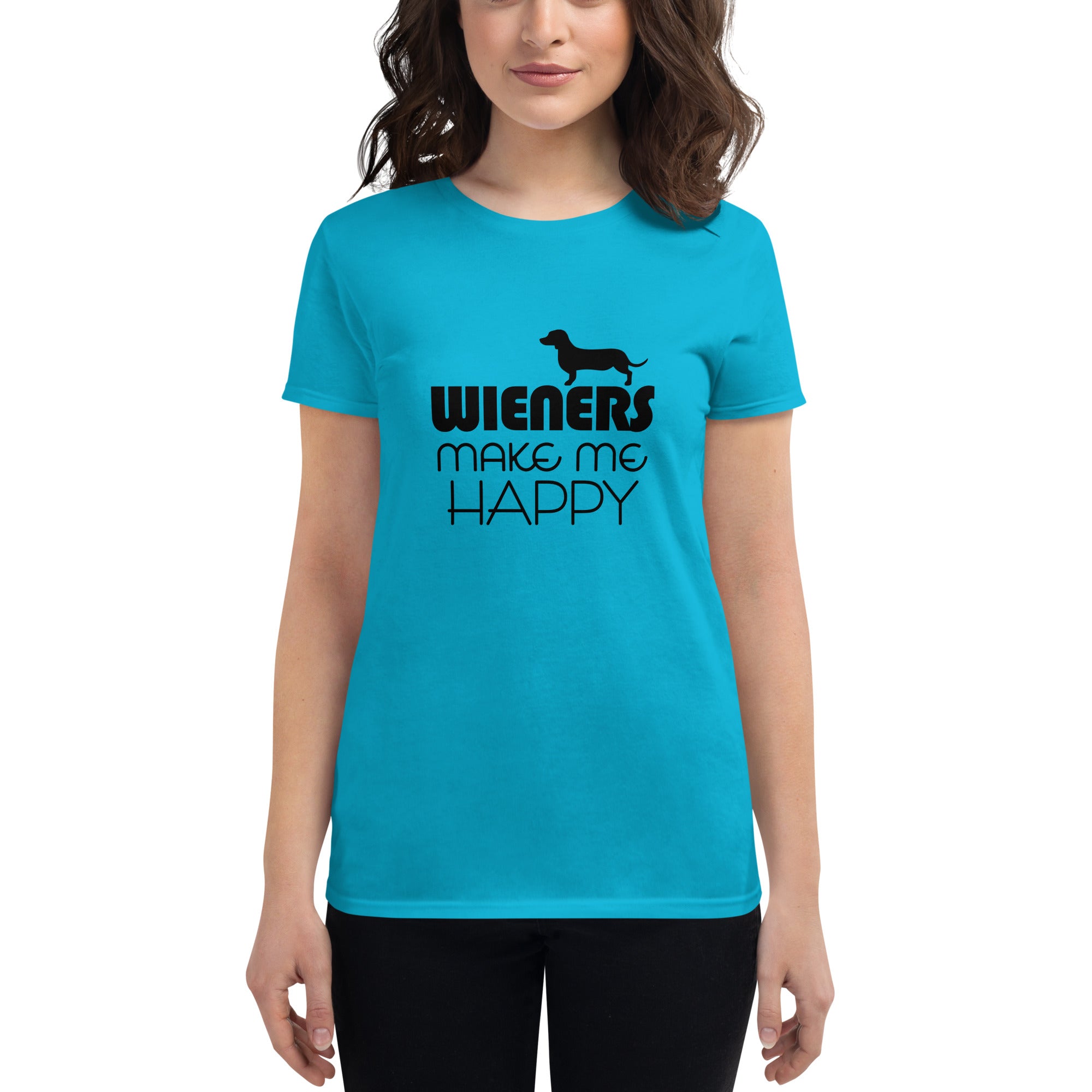 WIENERS MAKE ME HAPPY - Women's short sleeve t-shirt