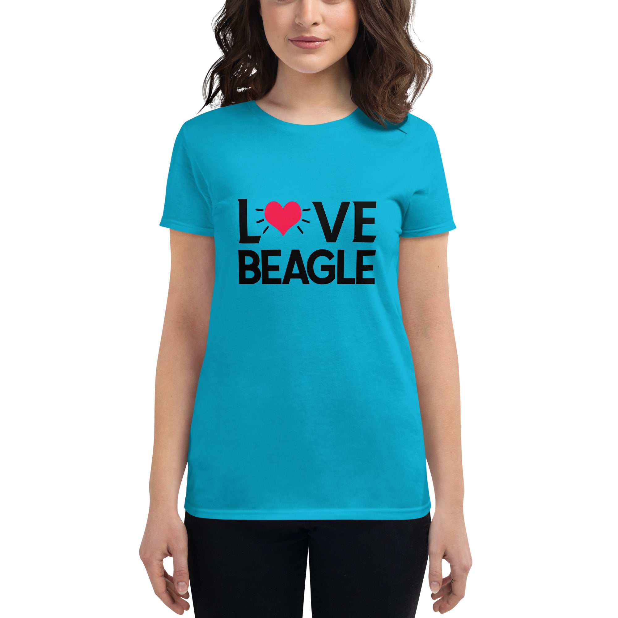 LOVE BEAGLE - Women's short sleeve t-shirt