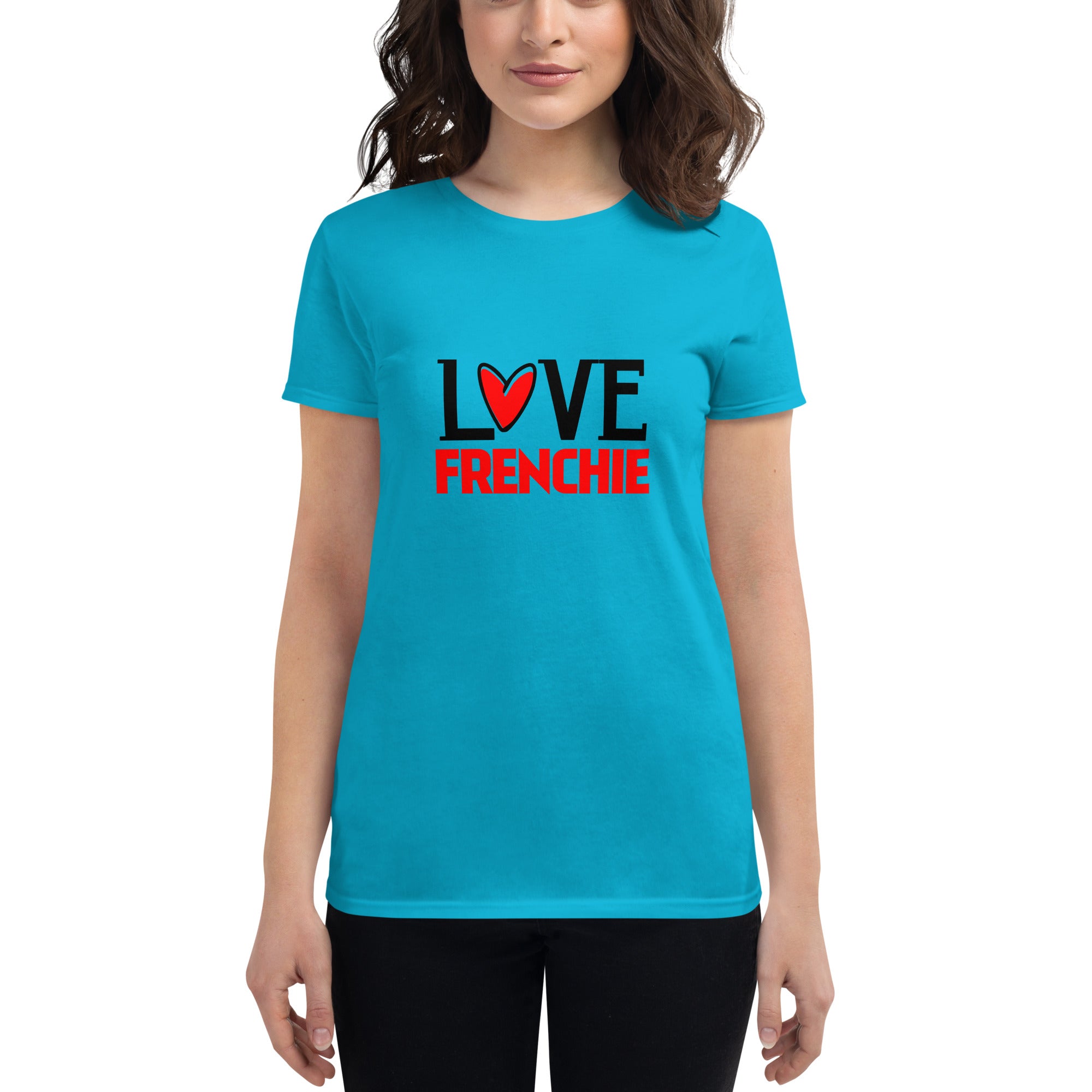 LOVE FRENCHIE - Women's short sleeve t-shirt