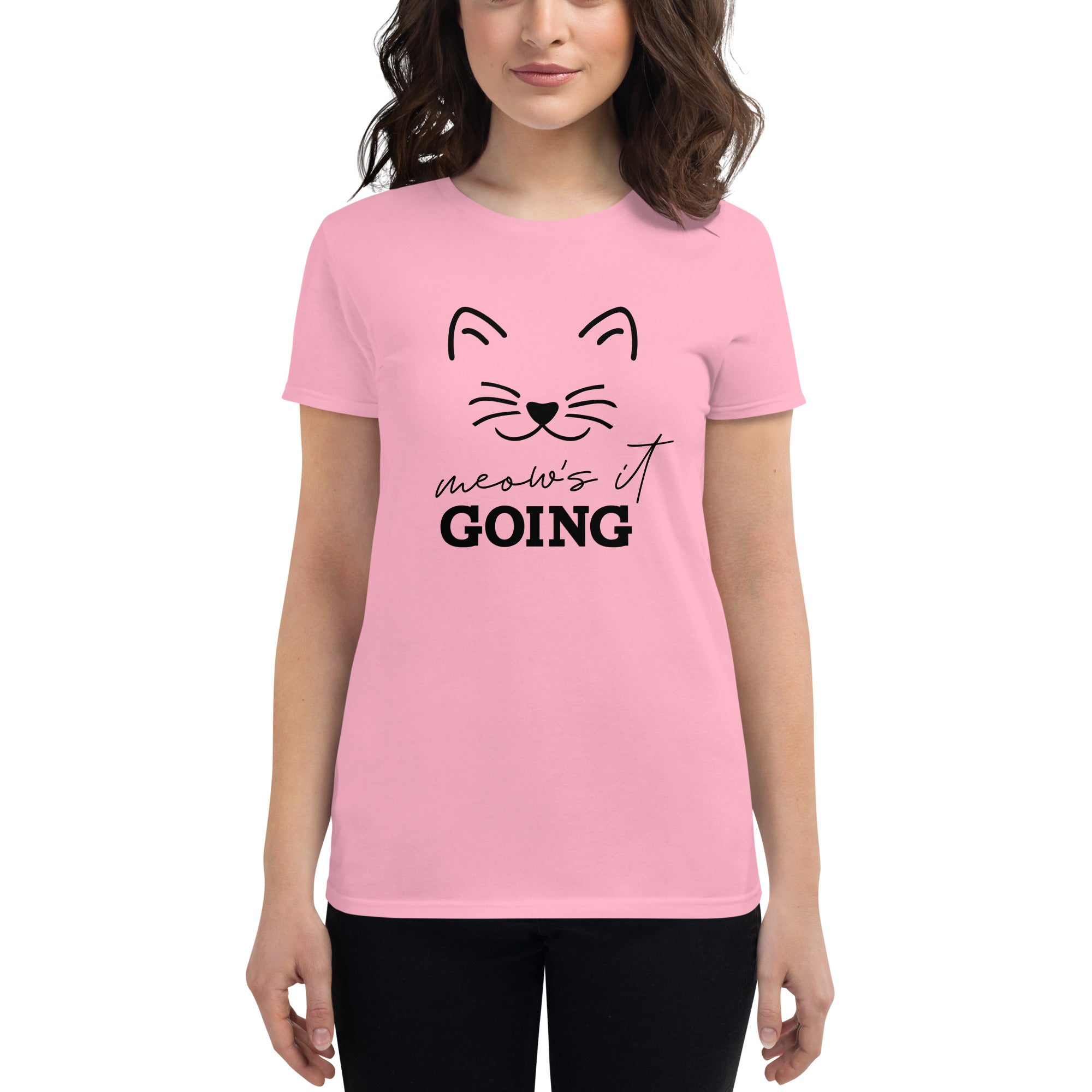 MEOW'S IT GOING - Women's short sleeve t-shirt