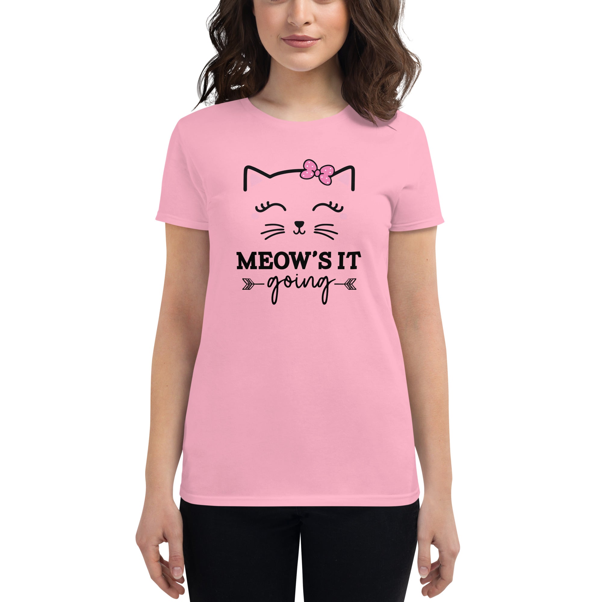 MEOW'S IT GOING - Women's short sleeve t-shirt