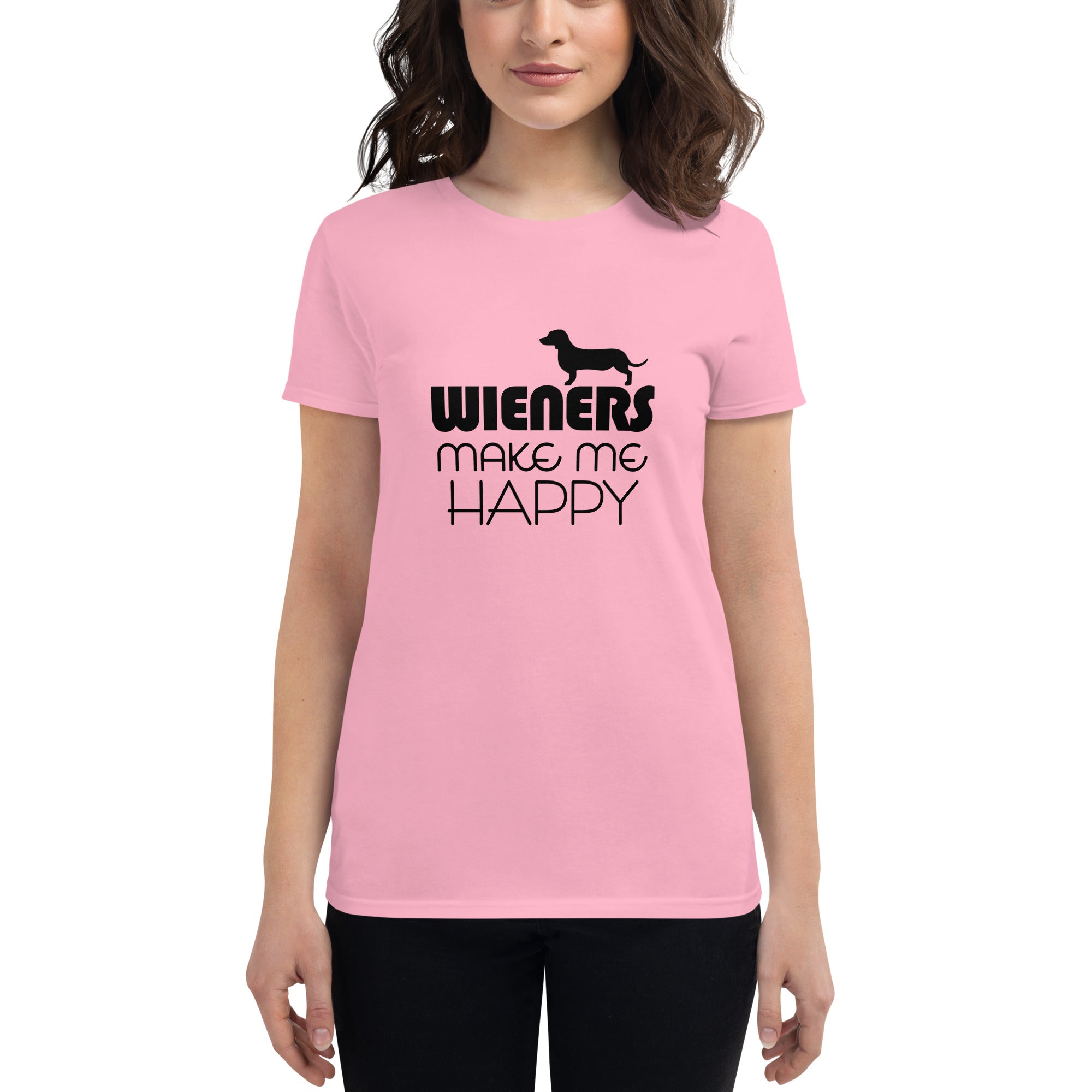 WIENERS MAKE ME HAPPY - Women's short sleeve t-shirt