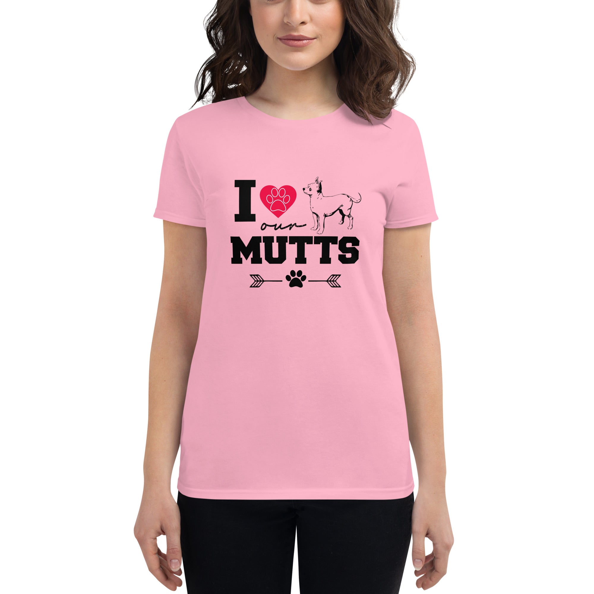 I LOVE OUR MUTTS - Women's short sleeve t-shirt