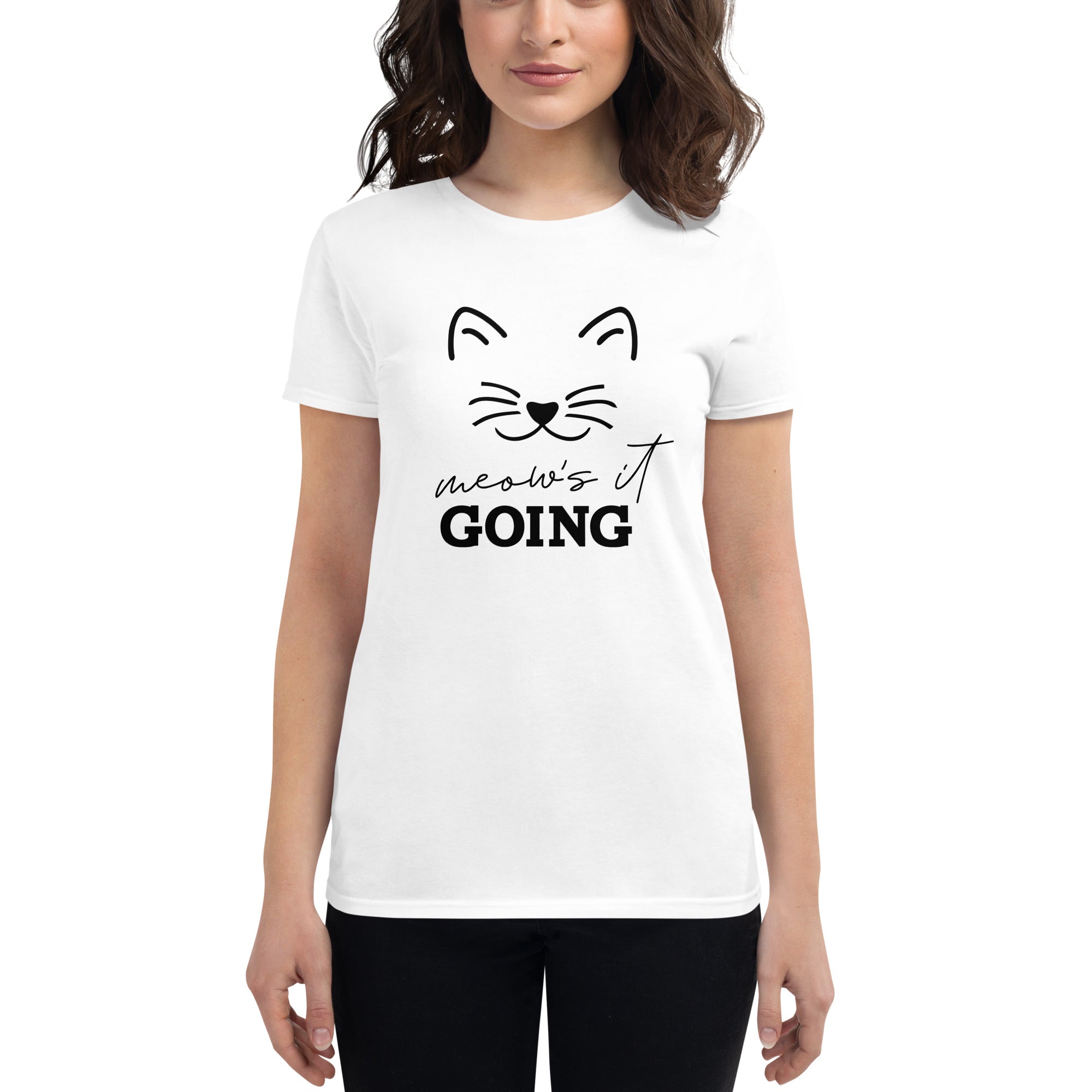 MEOW'S IT GOING - Women's short sleeve t-shirt