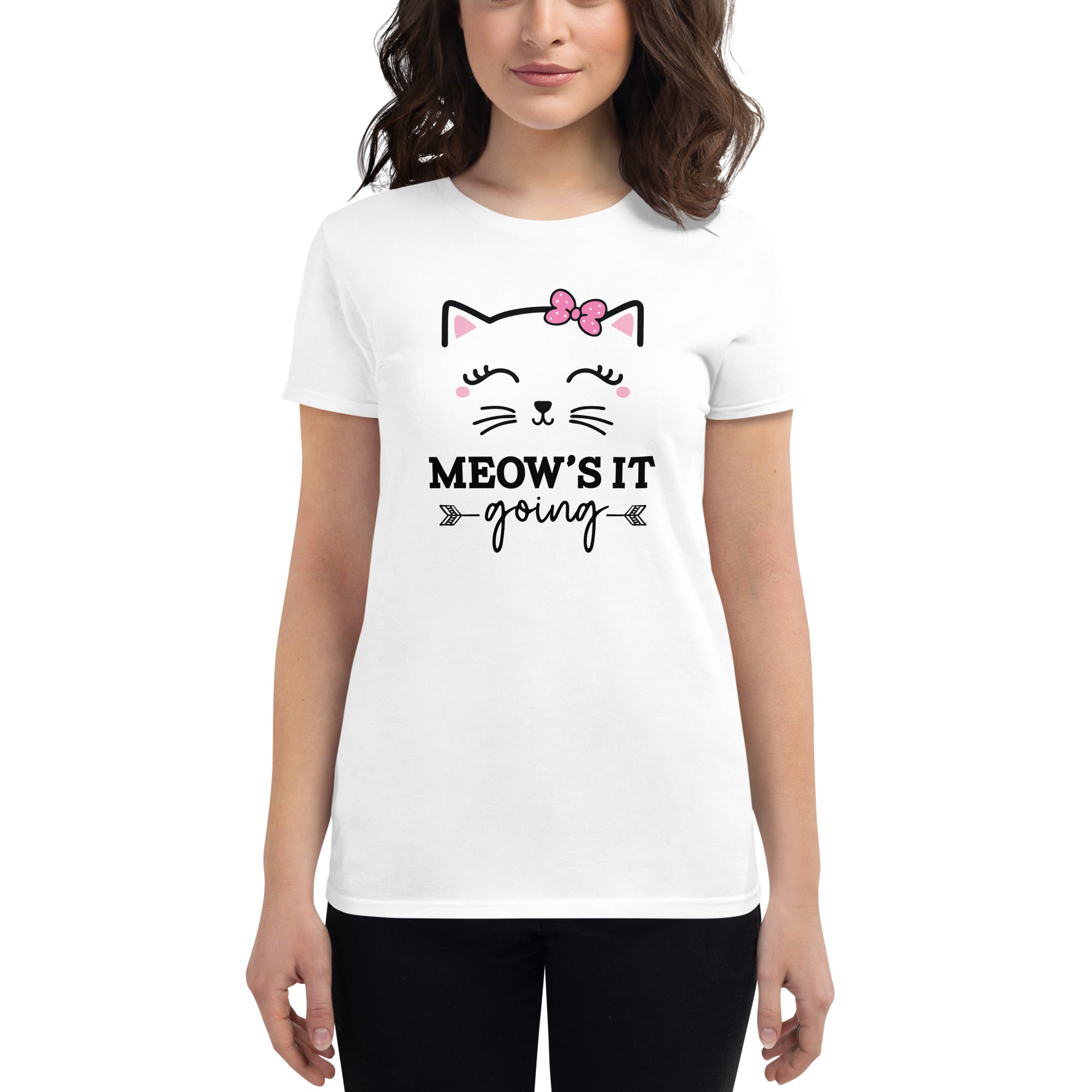 MEOW'S IT GOING - Women's short sleeve t-shirt