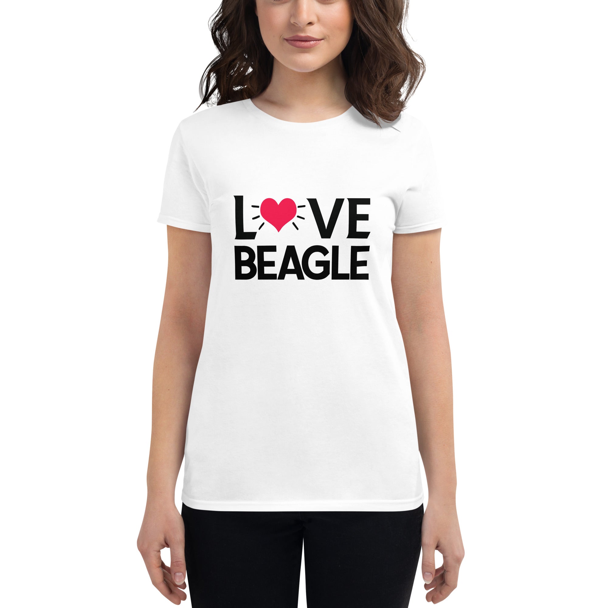 LOVE BEAGLE - Women's short sleeve t-shirt