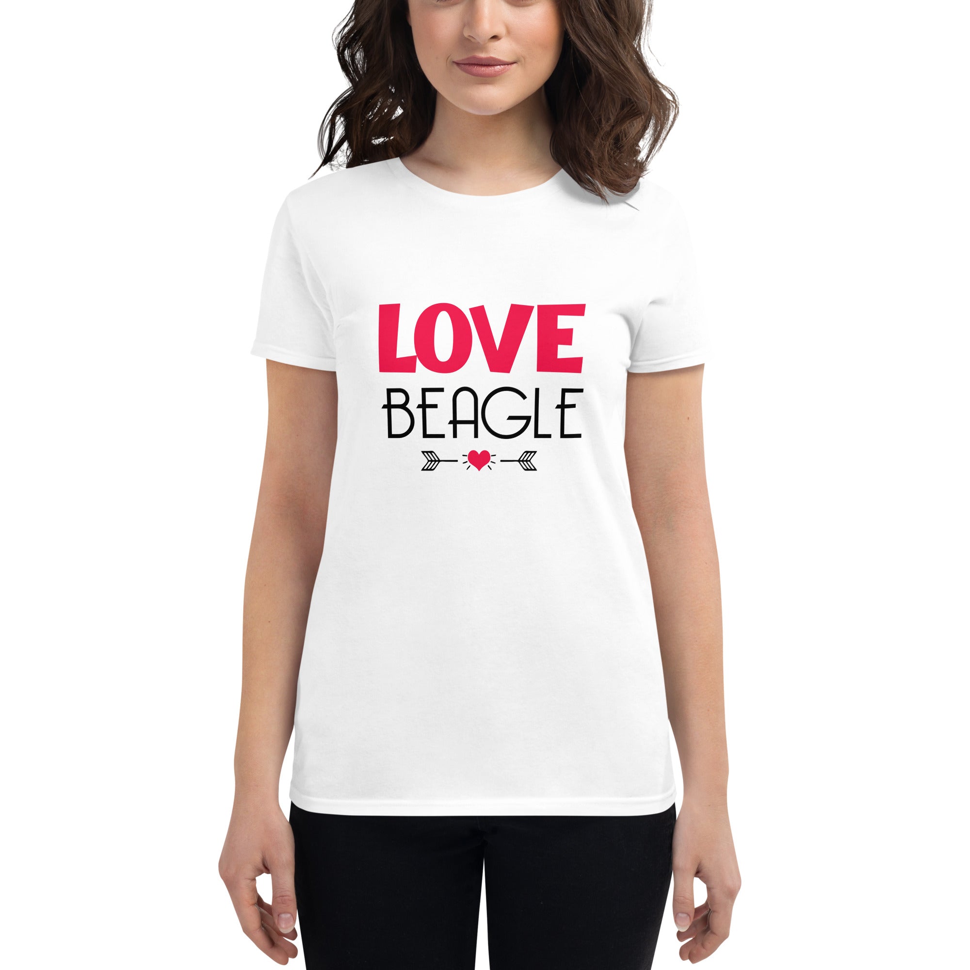 LOVE BEAGLE - Women's short sleeve t-shirt