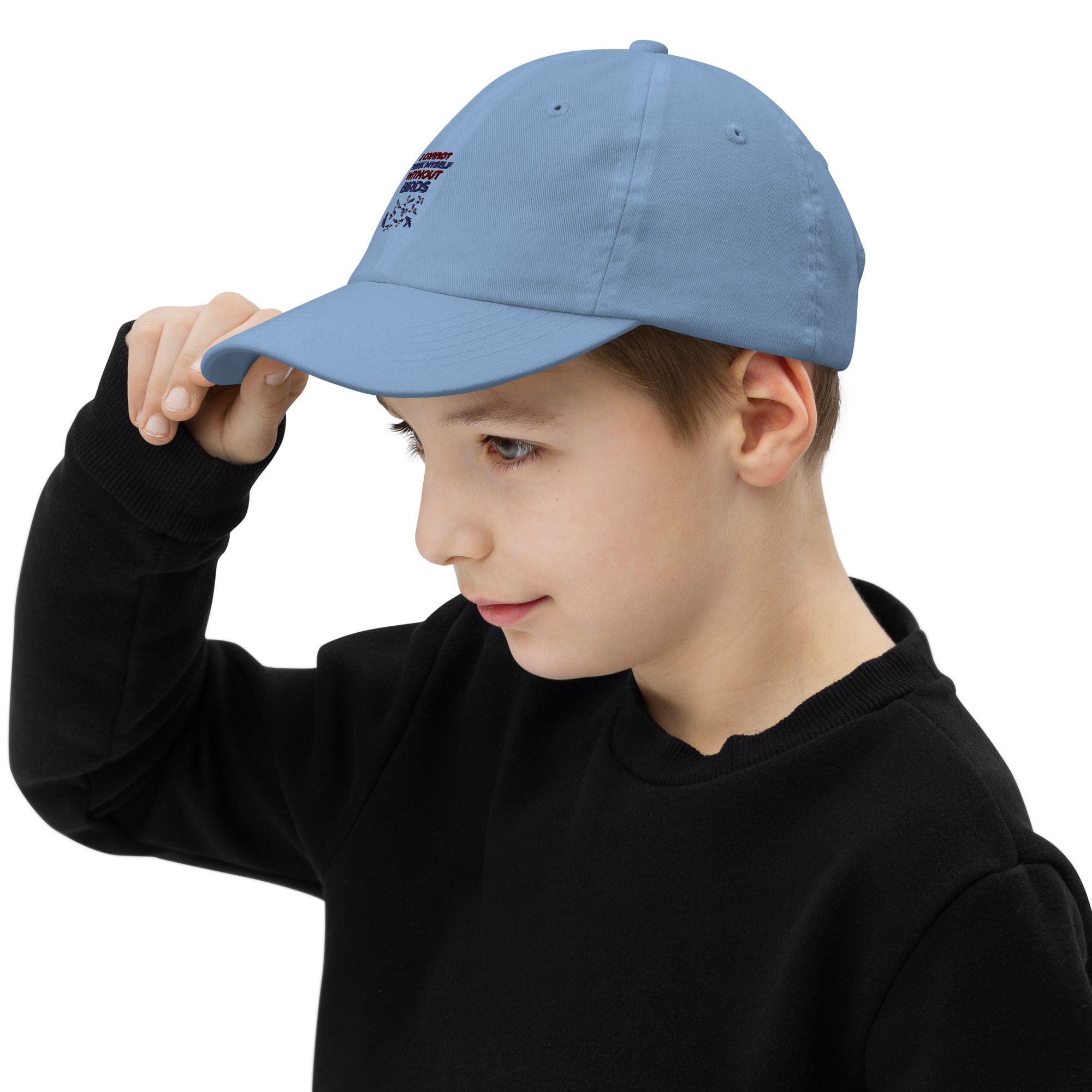 I CANNOT THINK MYSELF WITHOUT BIRDS - Youth baseball cap