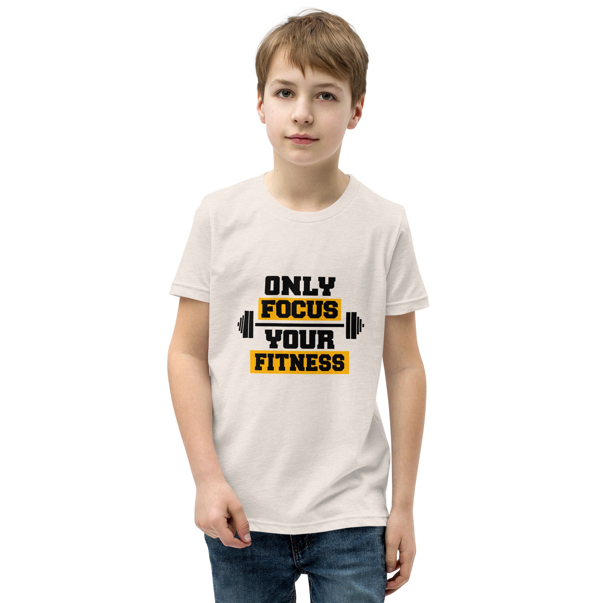 ONLY FOCUS YOUR FITNESS - Youth Short Sleeve T-Shirt