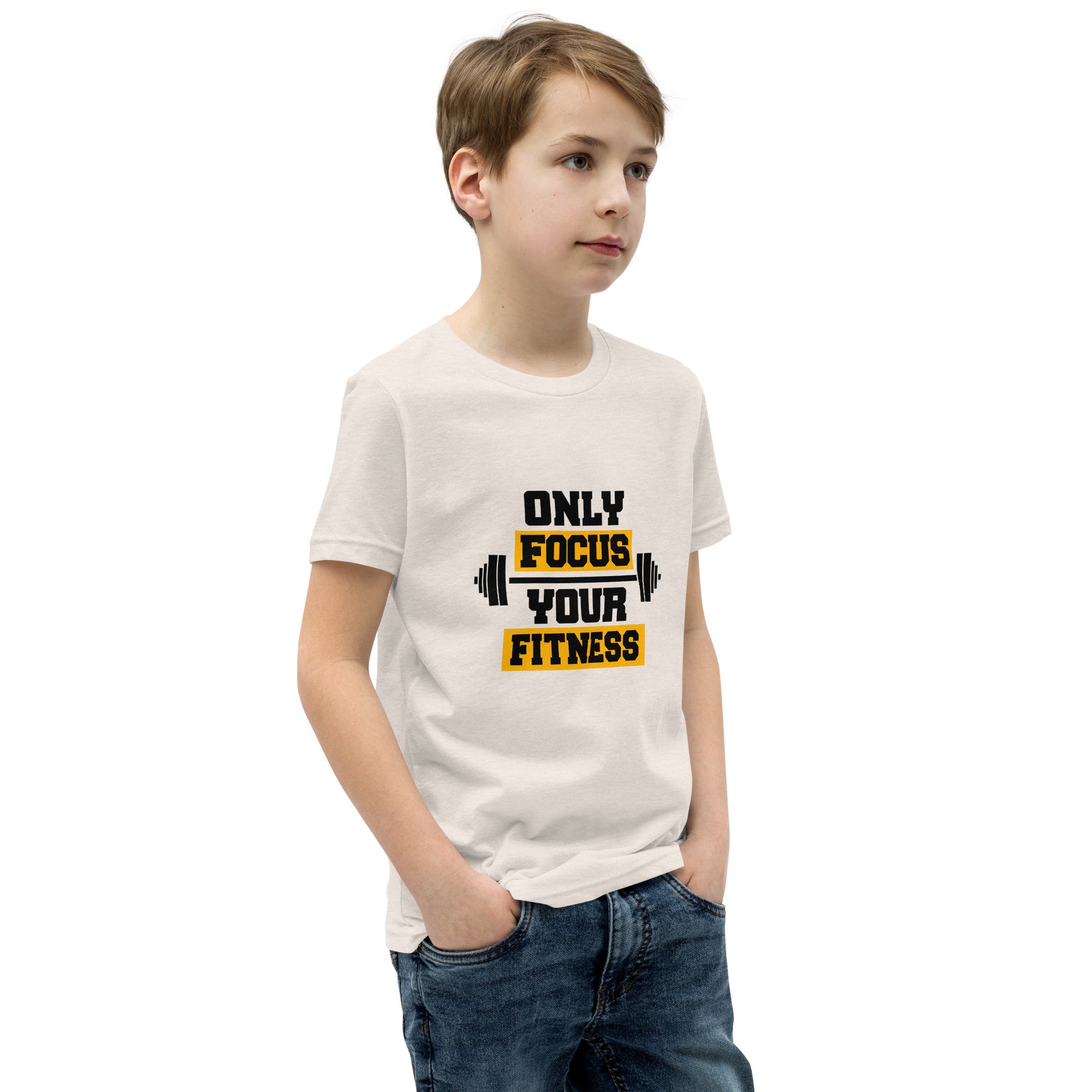 ONLY FOCUS YOUR FITNESS - Youth Short Sleeve T-Shirt