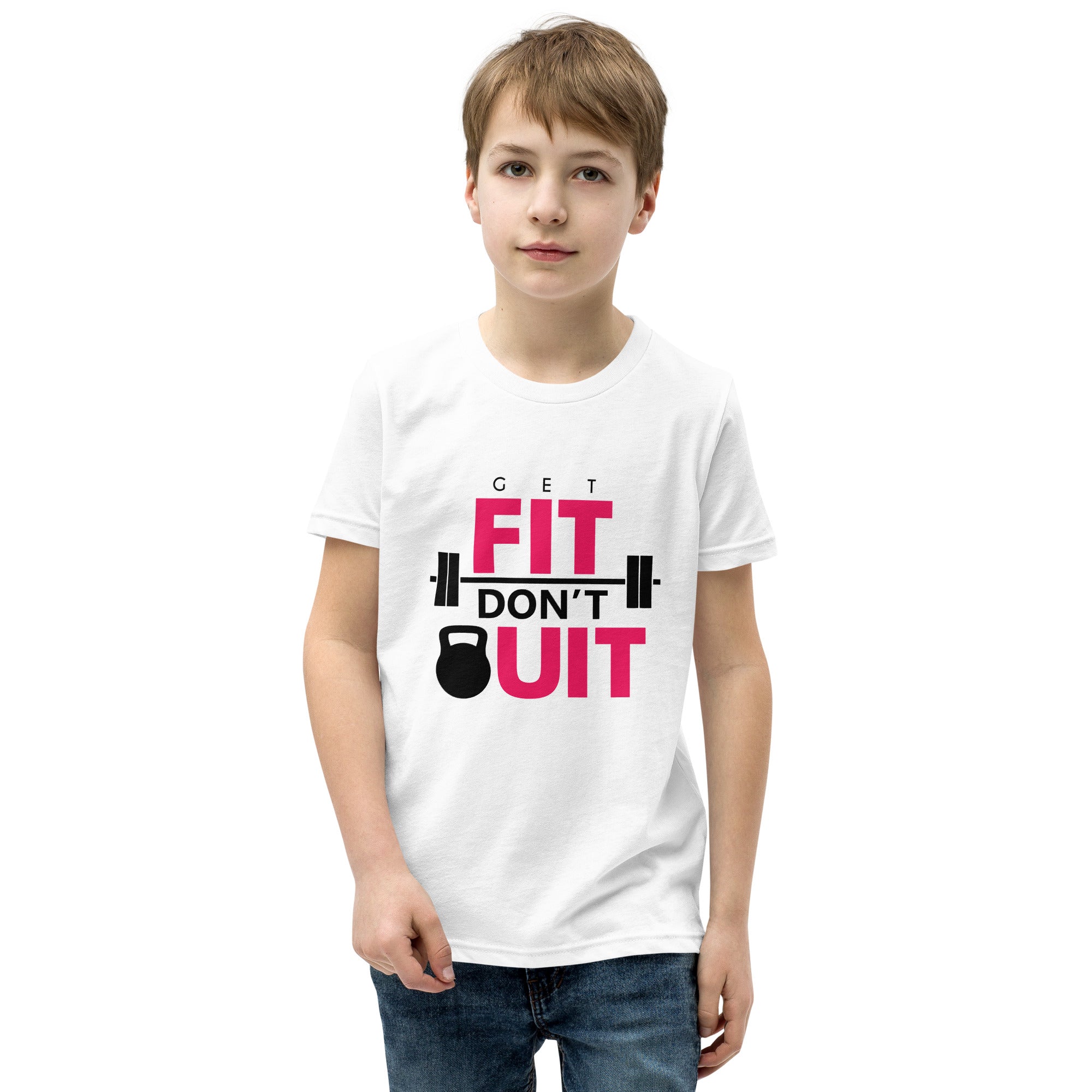 GET FIT DON'T QUIT - Youth Short Sleeve T-Shirt