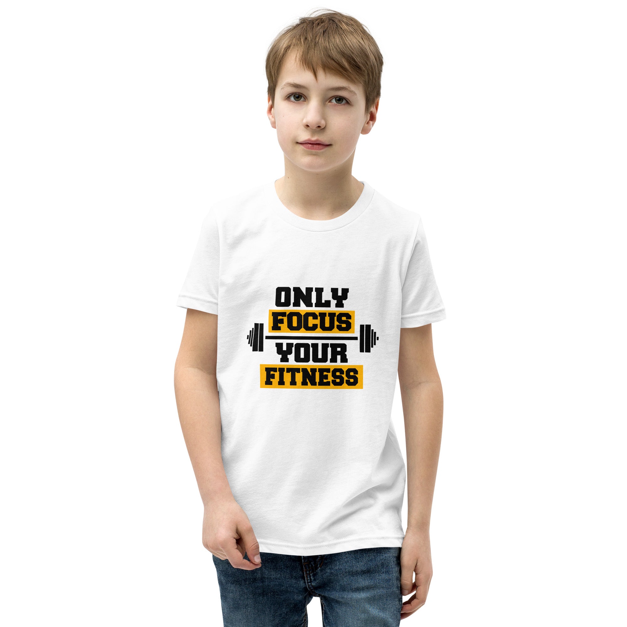 ONLY FOCUS YOUR FITNESS - Youth Short Sleeve T-Shirt