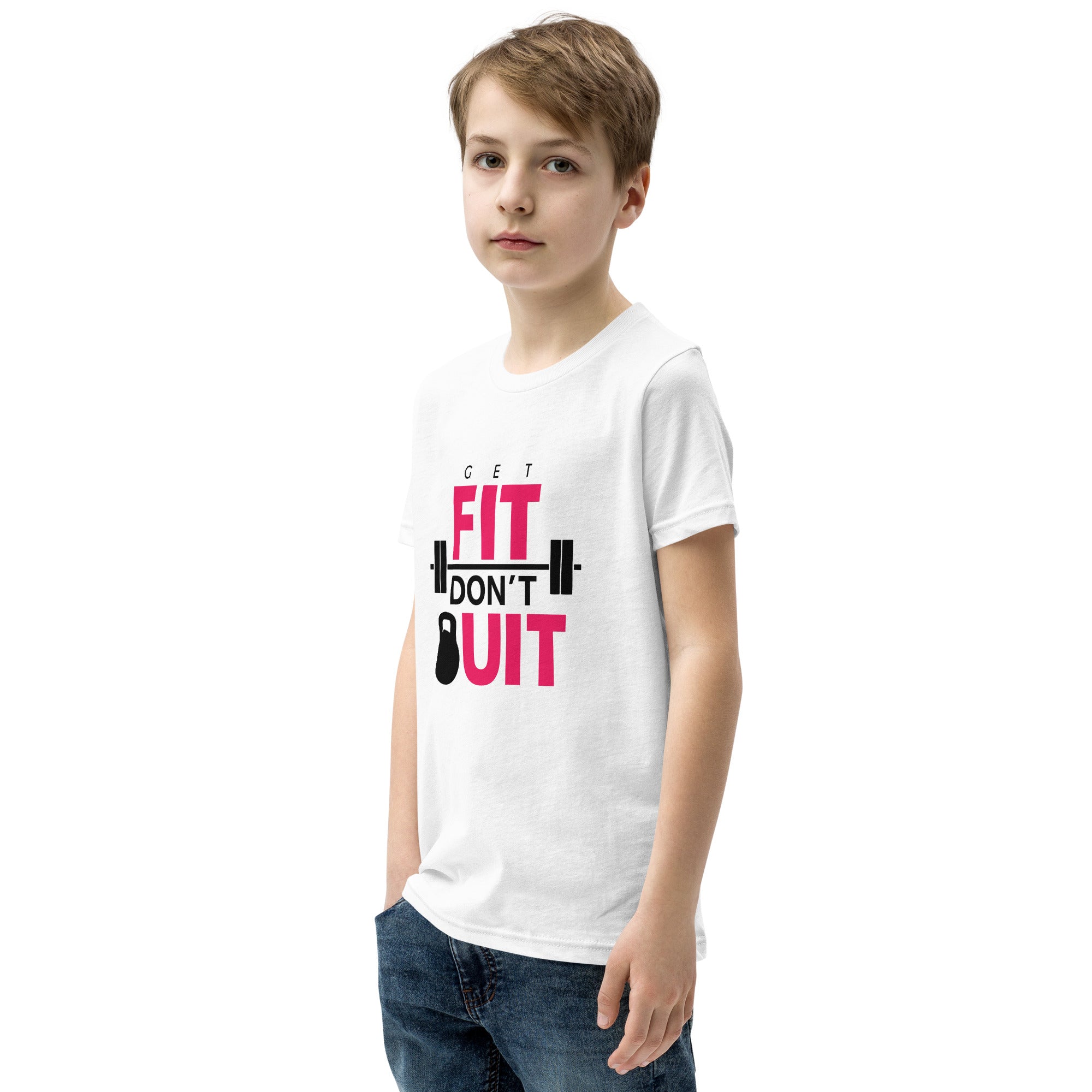 GET FIT DON'T QUIT - Youth Short Sleeve T-Shirt