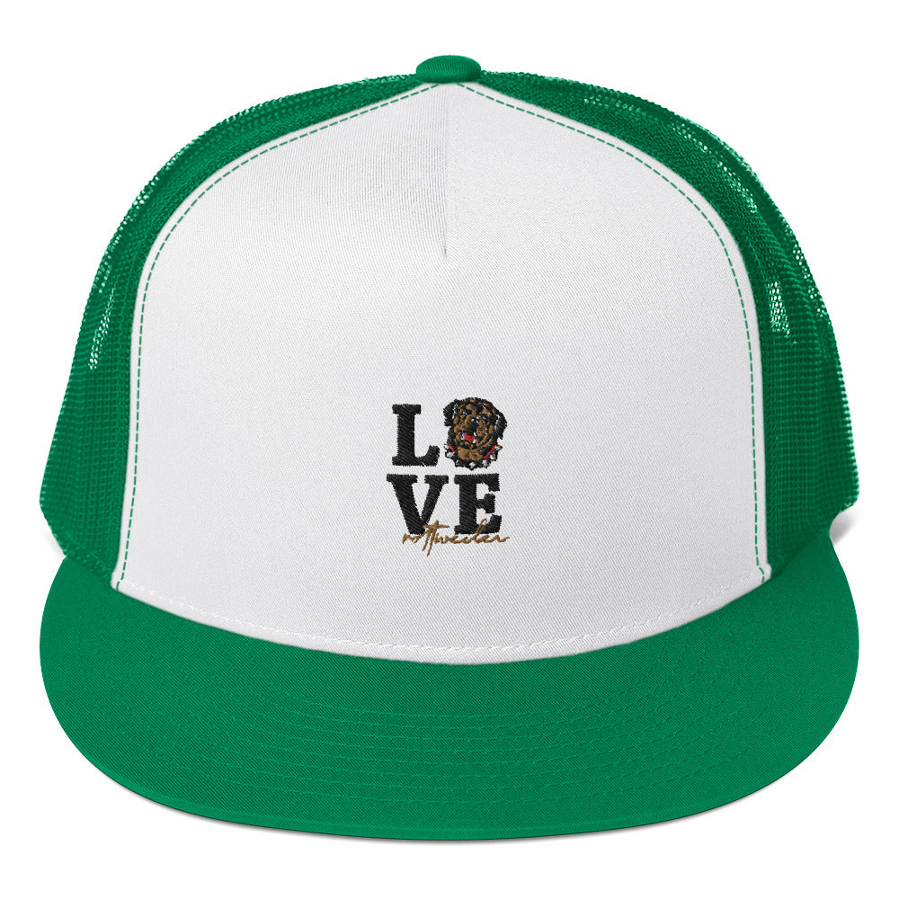 LOVE  ROTTWEILER - Trucker Cap