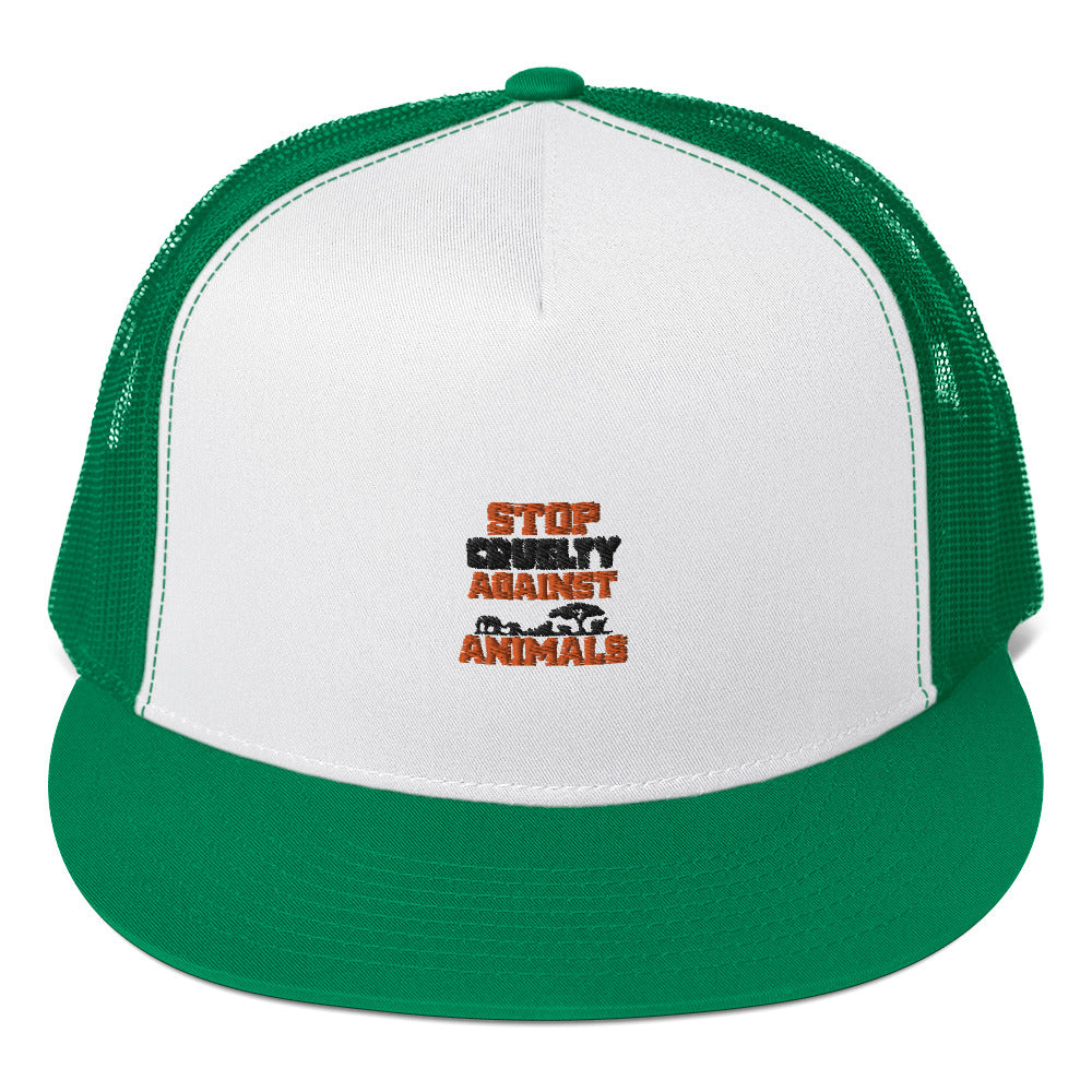 STOP CRUELTY AGAINST ANIMALS - Trucker Cap