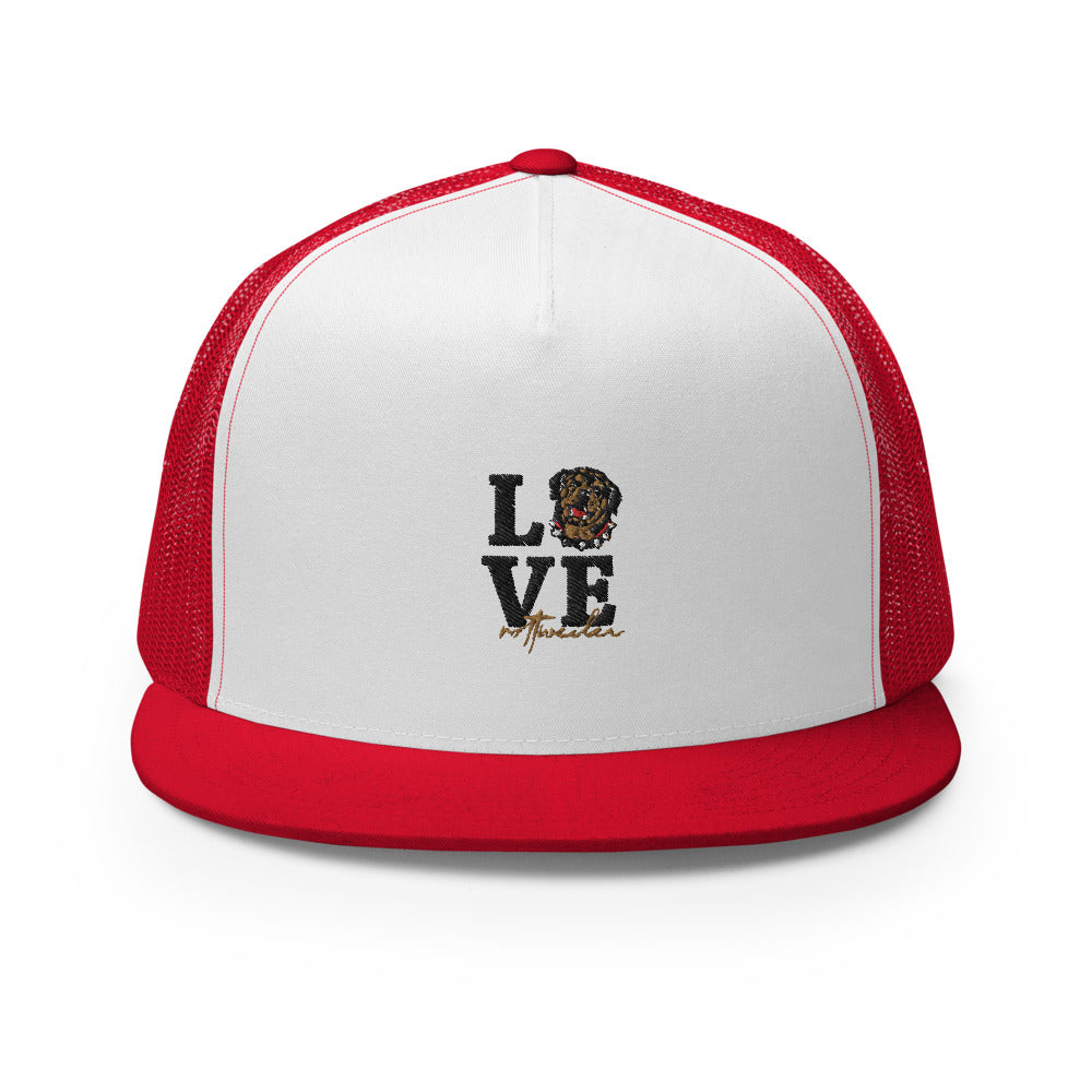 LOVE  ROTTWEILER - Trucker Cap