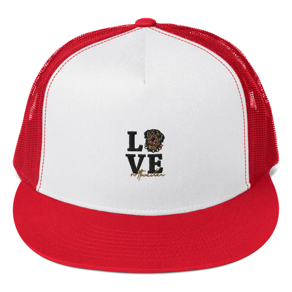 LOVE  ROTTWEILER - Trucker Cap