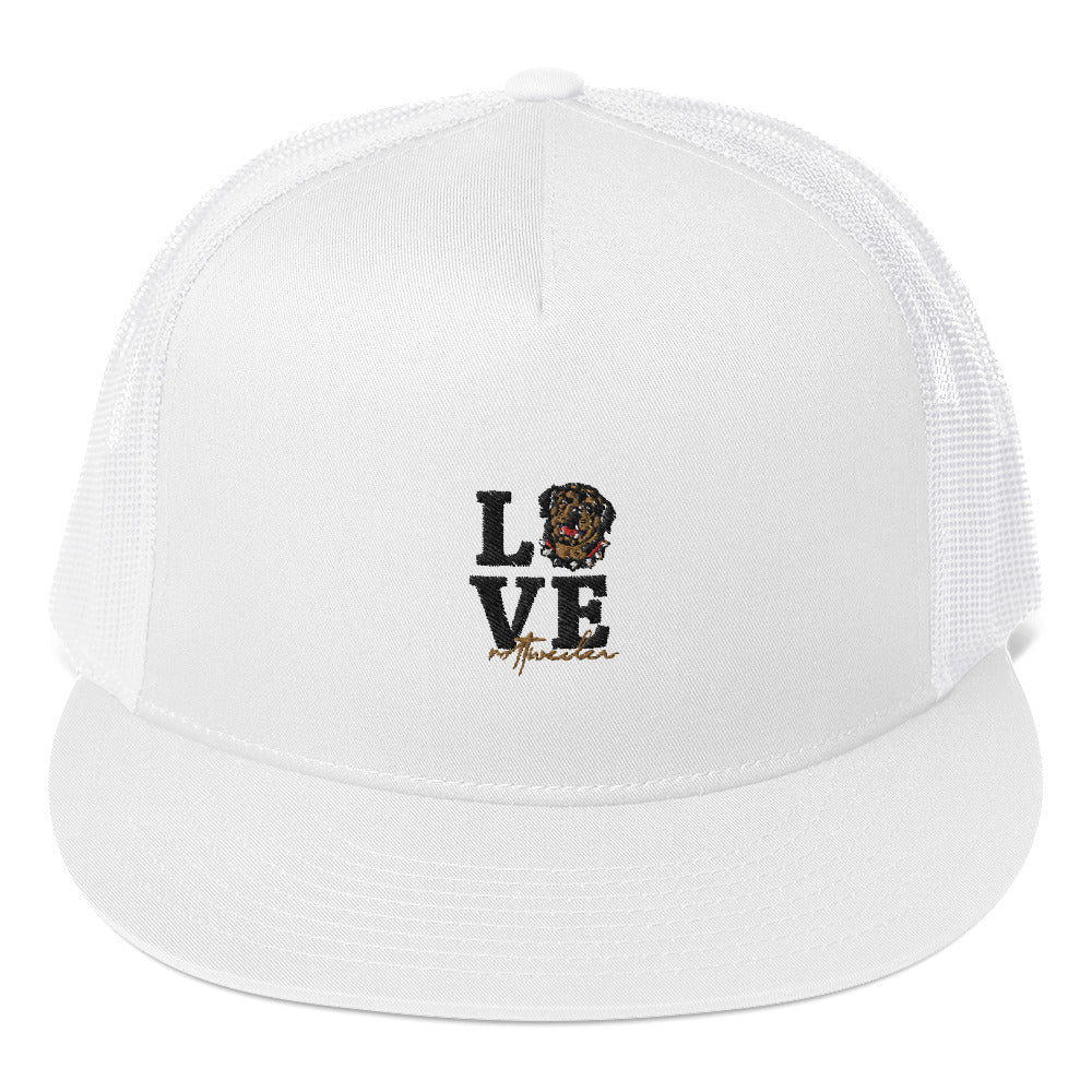 LOVE  ROTTWEILER - Trucker Cap