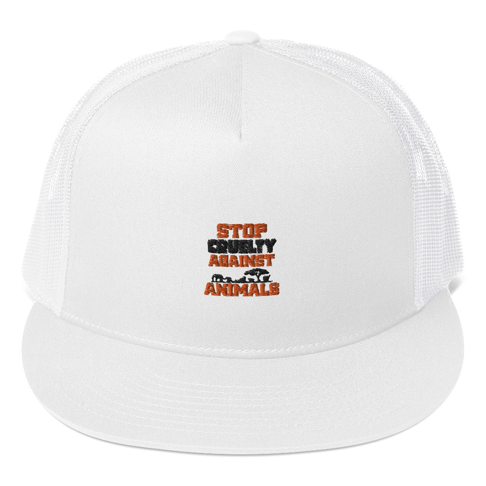 STOP CRUELTY AGAINST ANIMALS - Trucker Cap