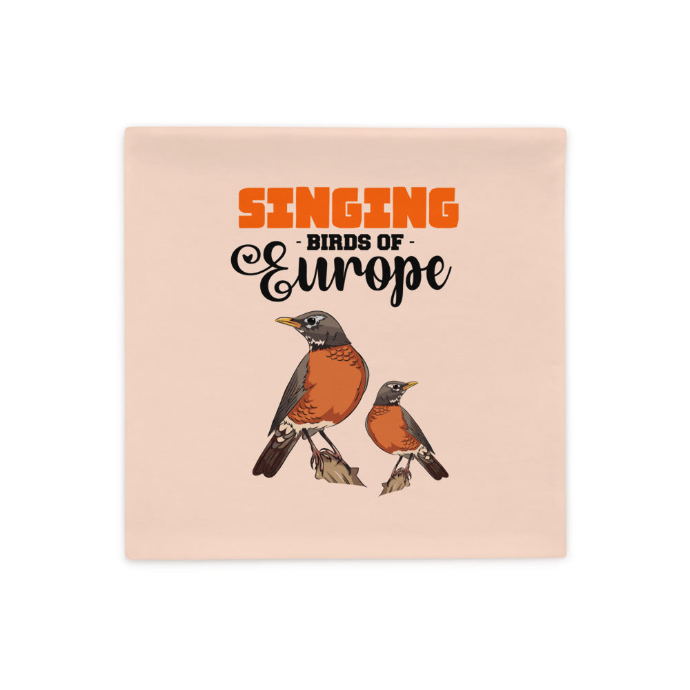 SINGING BIRDS OF EUROPE - Pillow Case