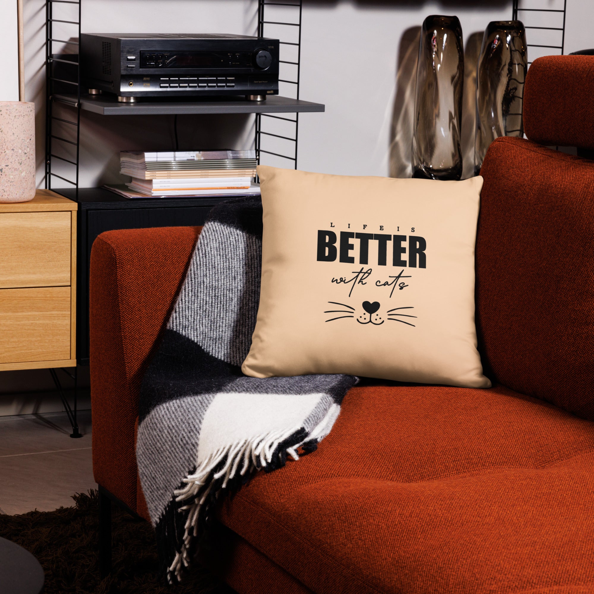 LIFE IS BETTER WITH CATS - Pillow Case