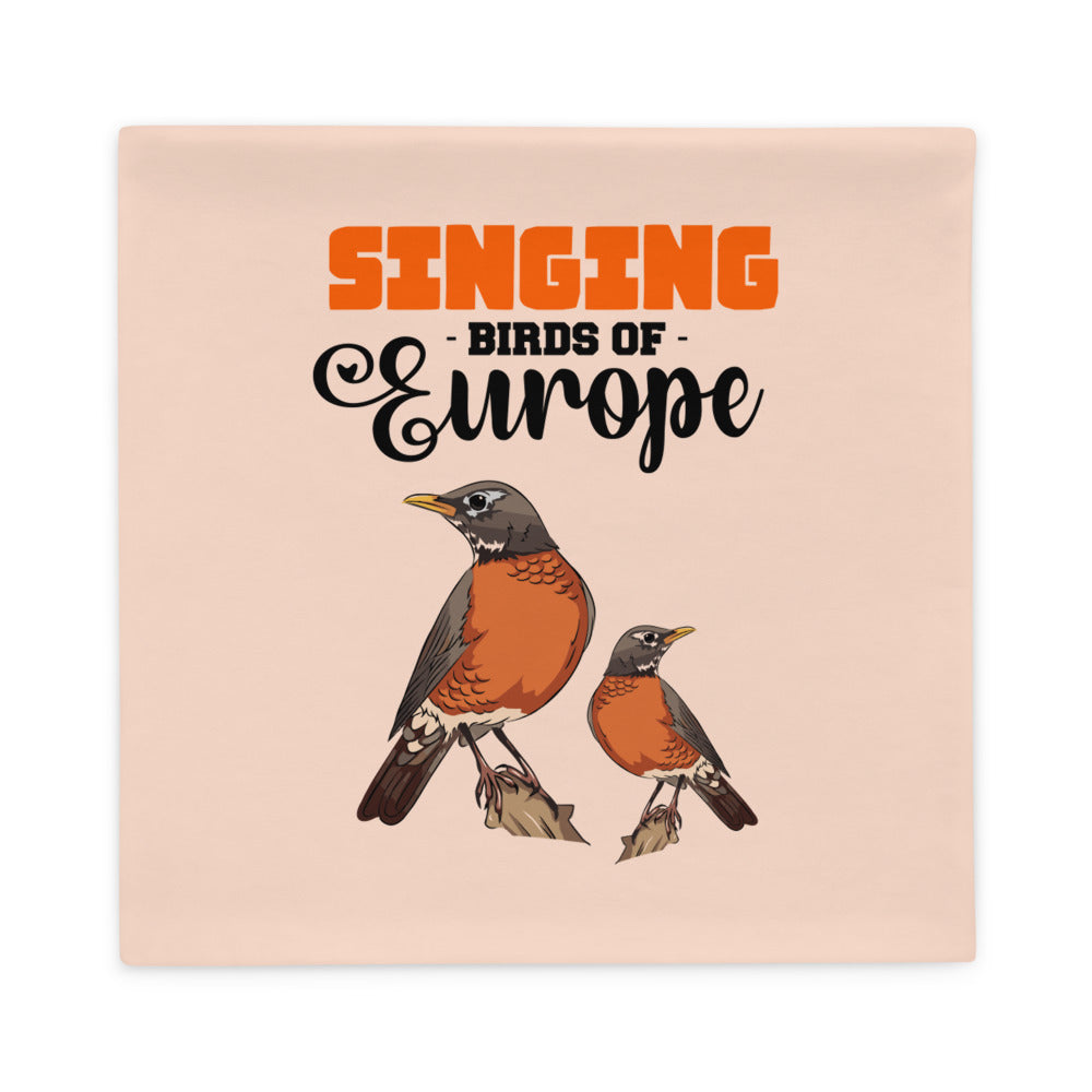 SINGING BIRDS OF EUROPE - Pillow Case