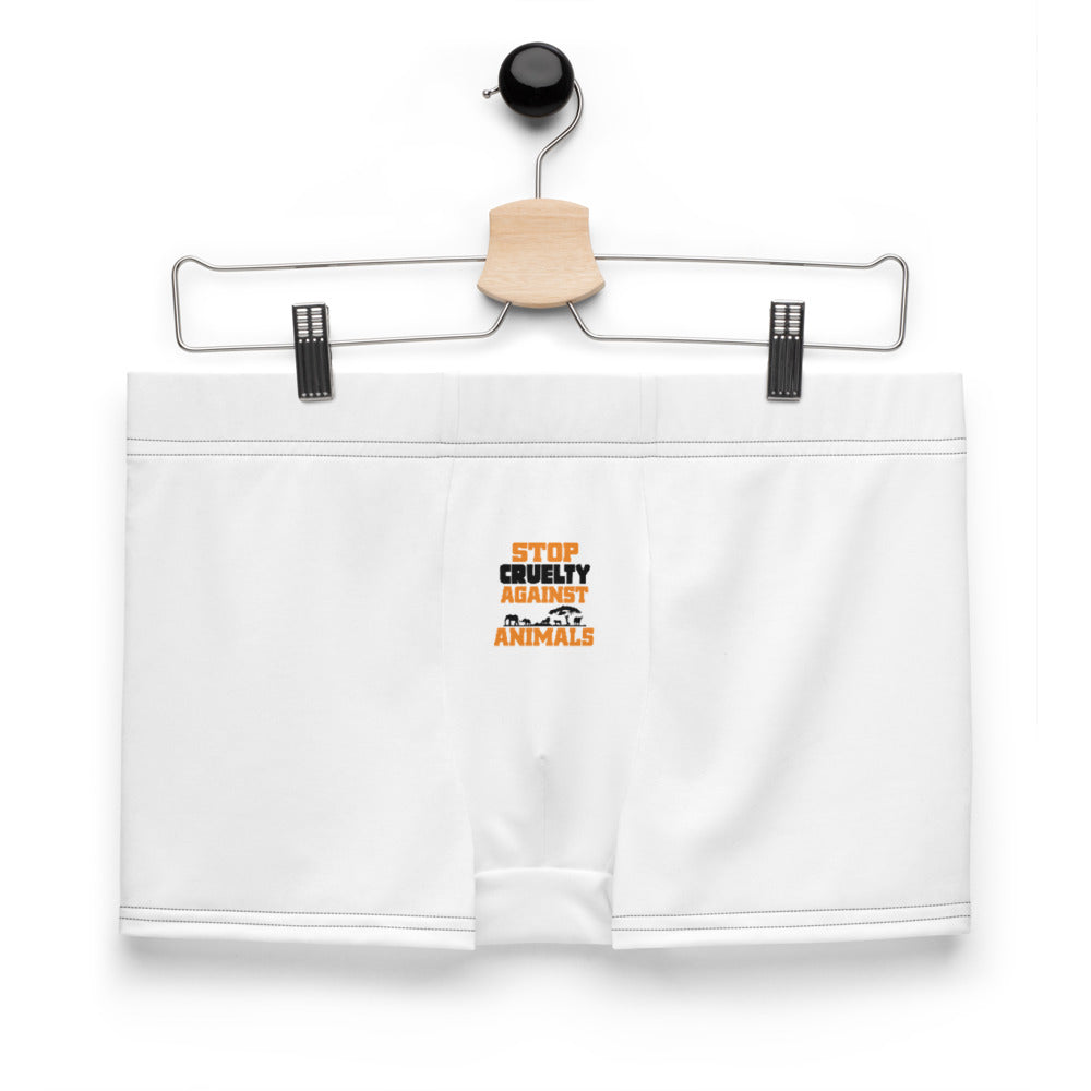 STOP CRUELTY AGAINST ANIMALS - Boxer Briefs