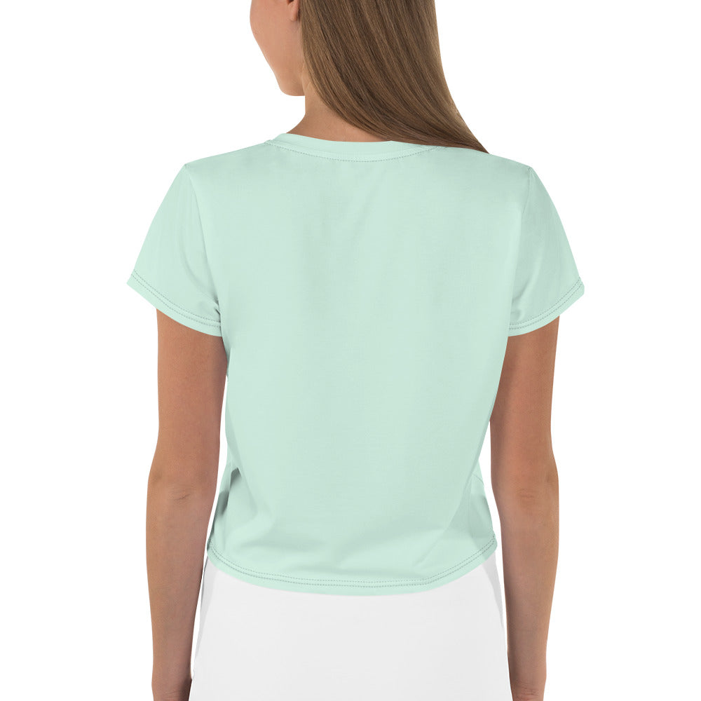 ALL YOU NEED IS YOGA - All-Over Print Crop Tee