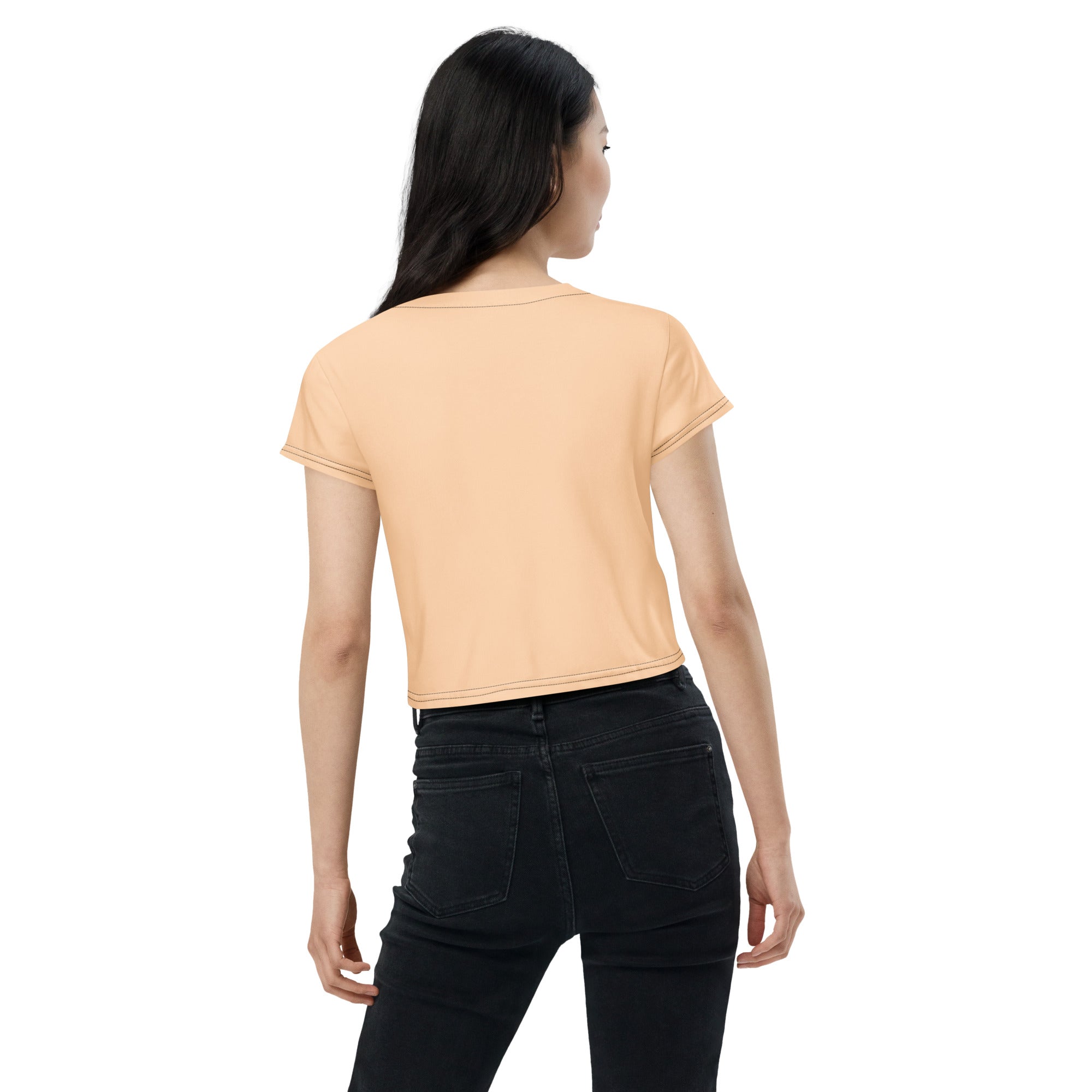I LOVE BULLDOG - All-Over Print Crop Tee