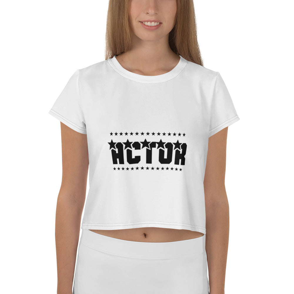 ACTOR -  All-Over Print Crop Tee